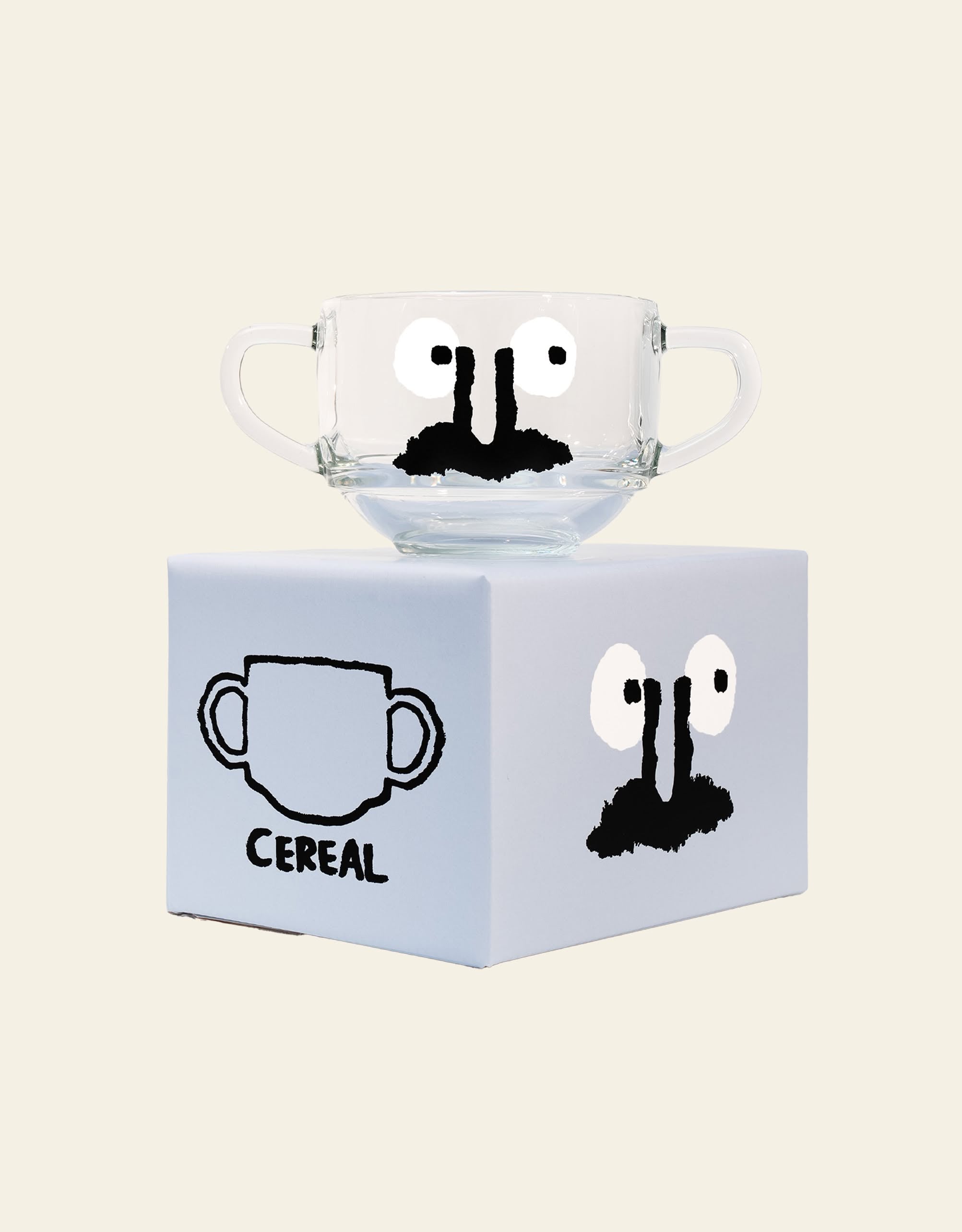 NouNou Cereal Bowl A - Moustache