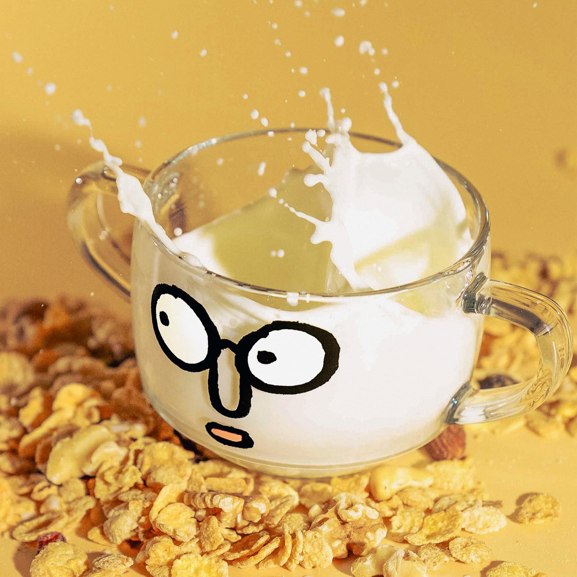 NouNou Cereal Bowl B Glasses