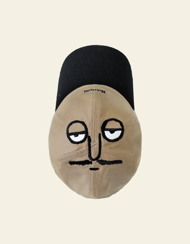 NouNou Colourblock Face Cap - Black/Beige