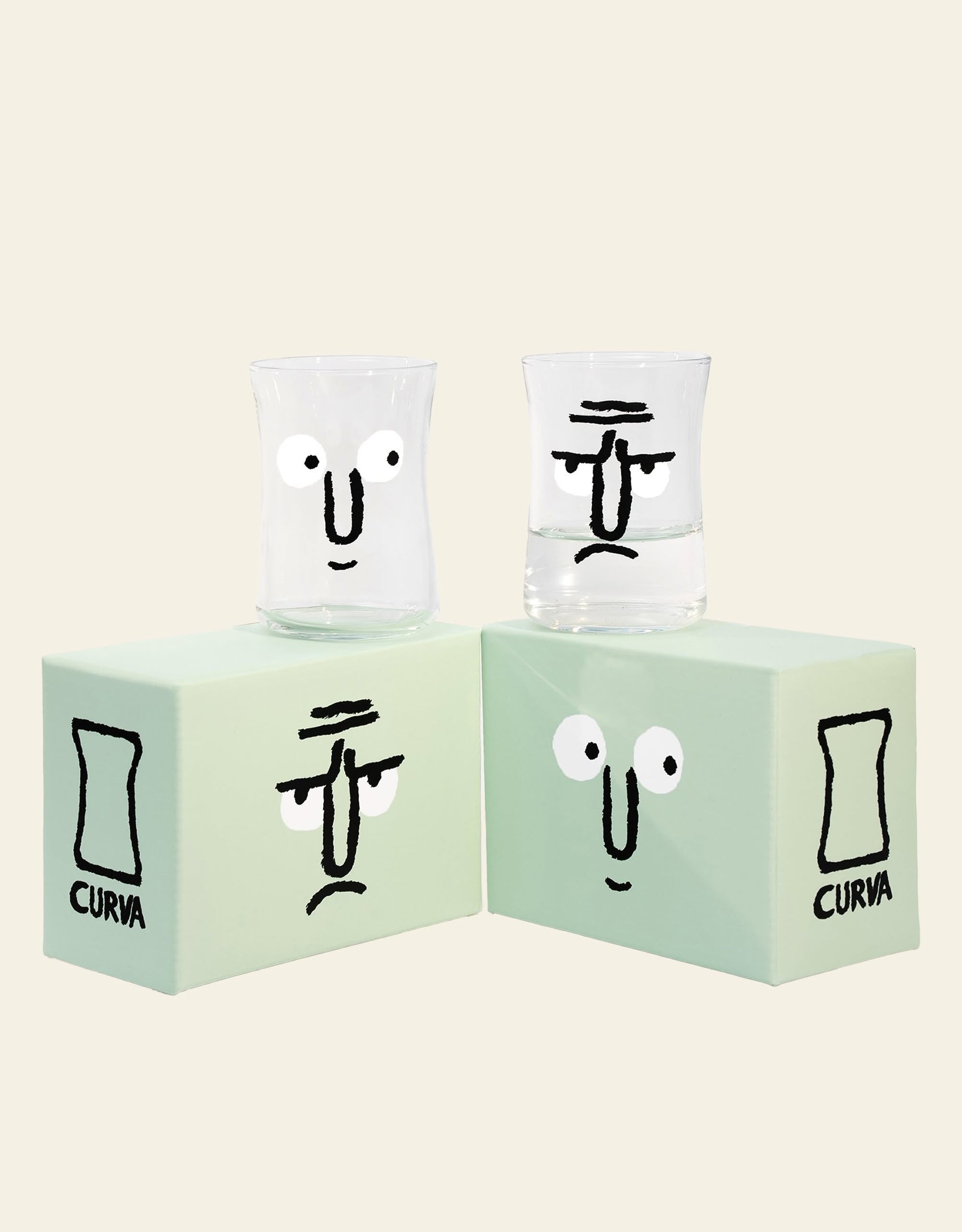 NouNou Curva Glass Set