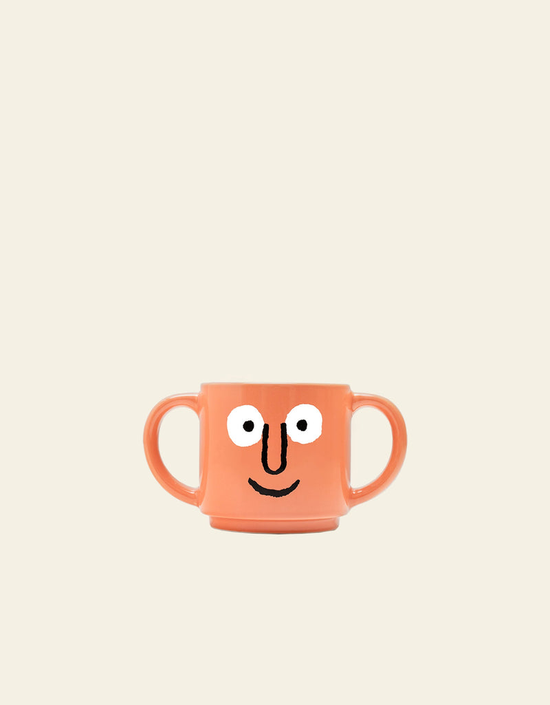 NouNou Double Handle Mug - Coral