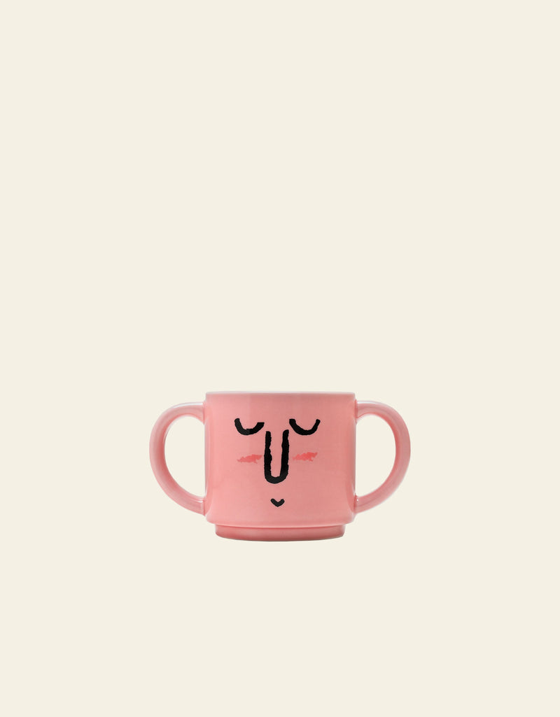 NouNou Double Handle Mug - Pink
