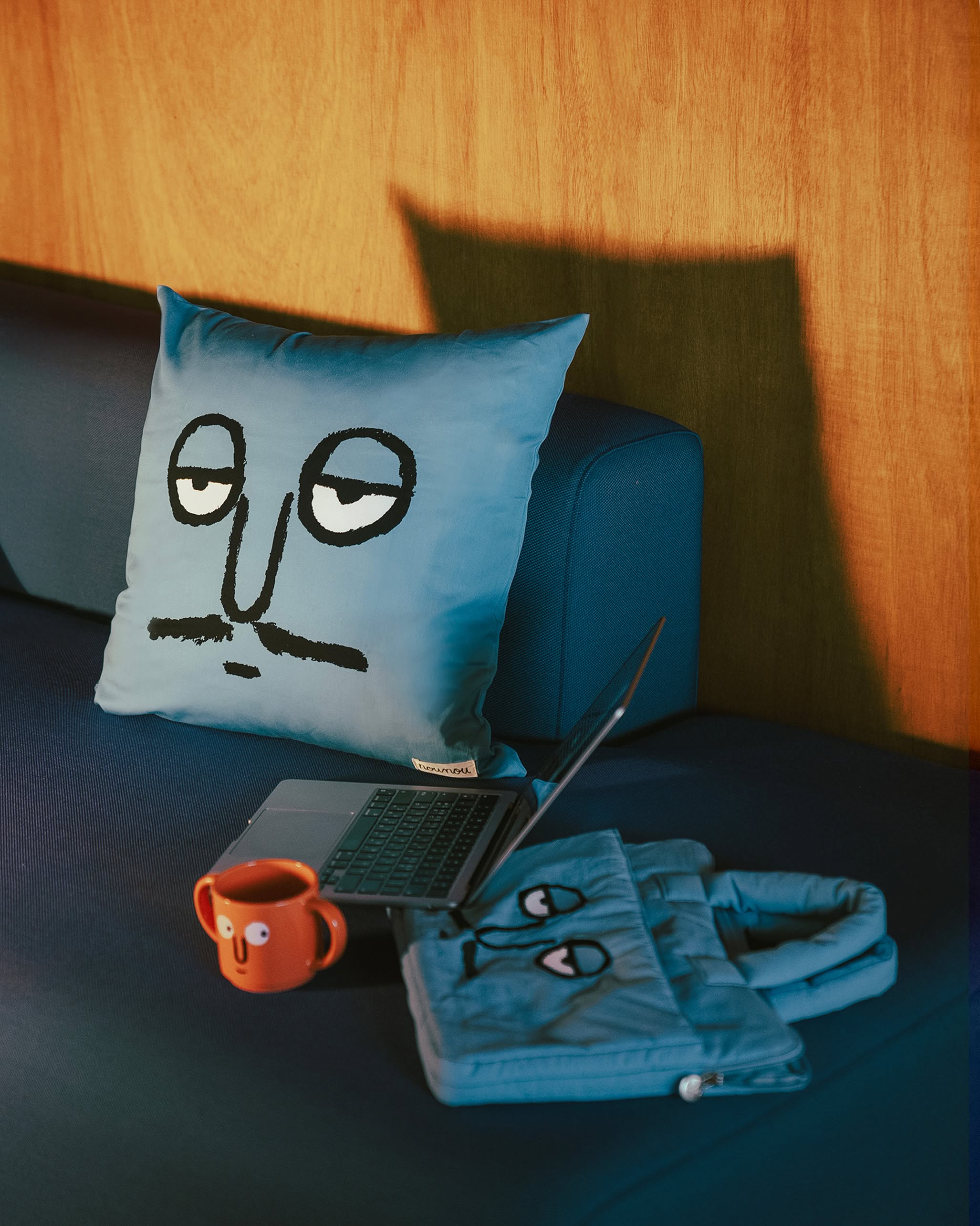 NouNou Jae Cusion Cover - Blue