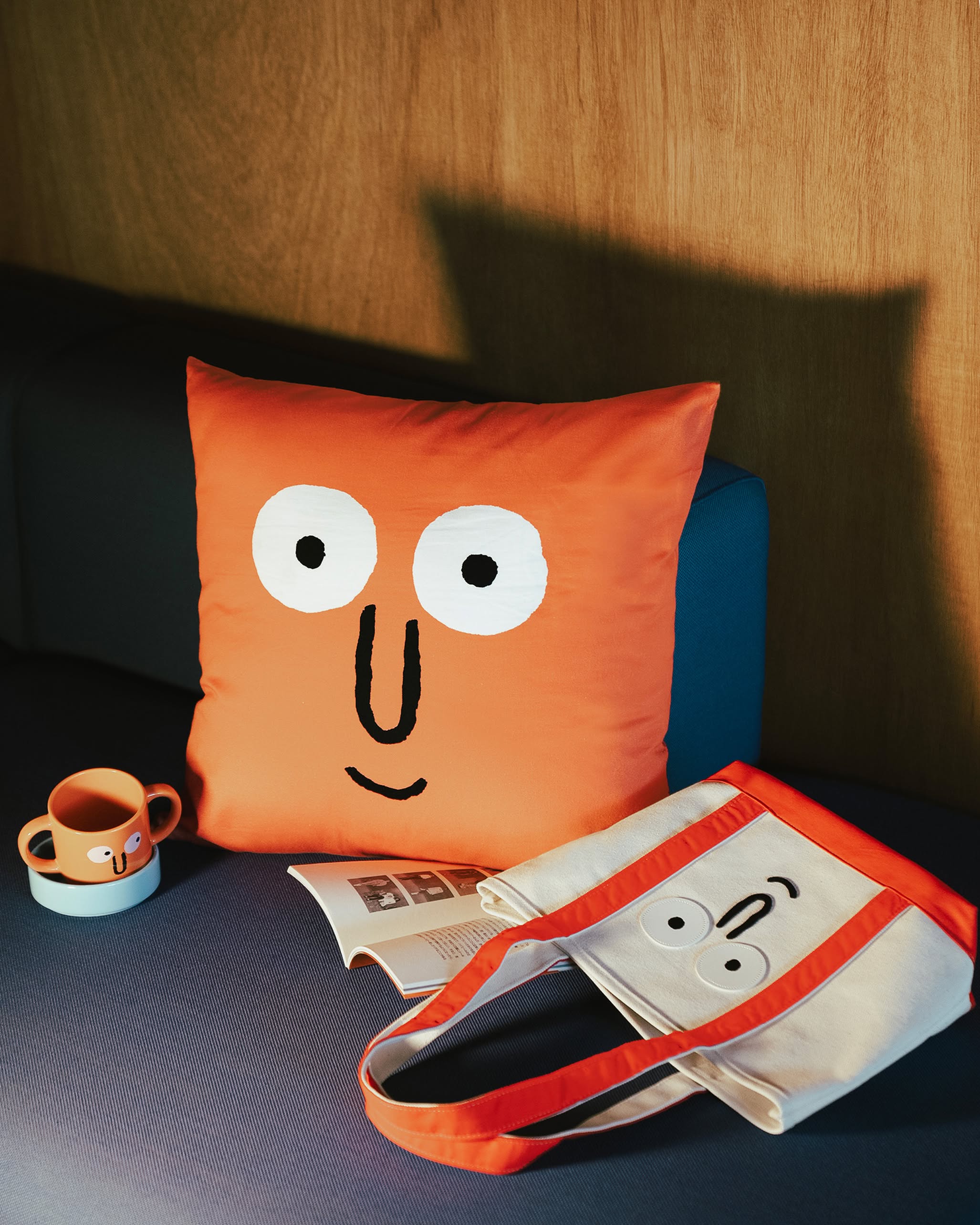 NouNou Jean Cushion Cover - Orange