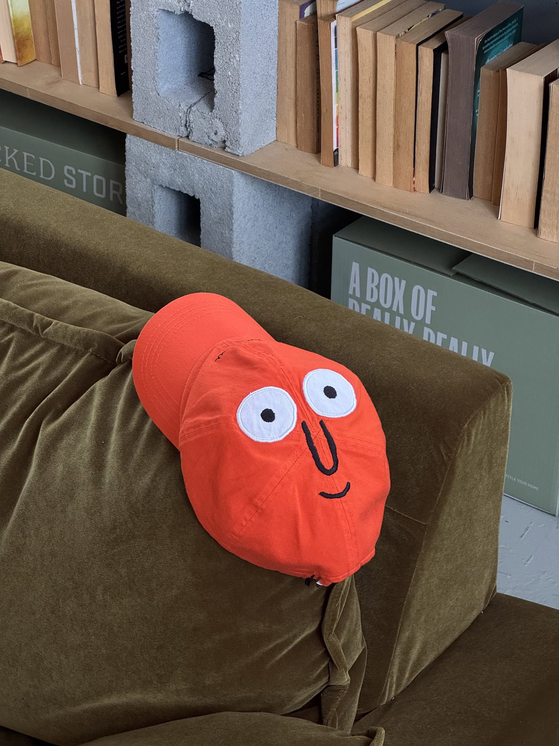 NouNou Jean Signature Face Cap Orange