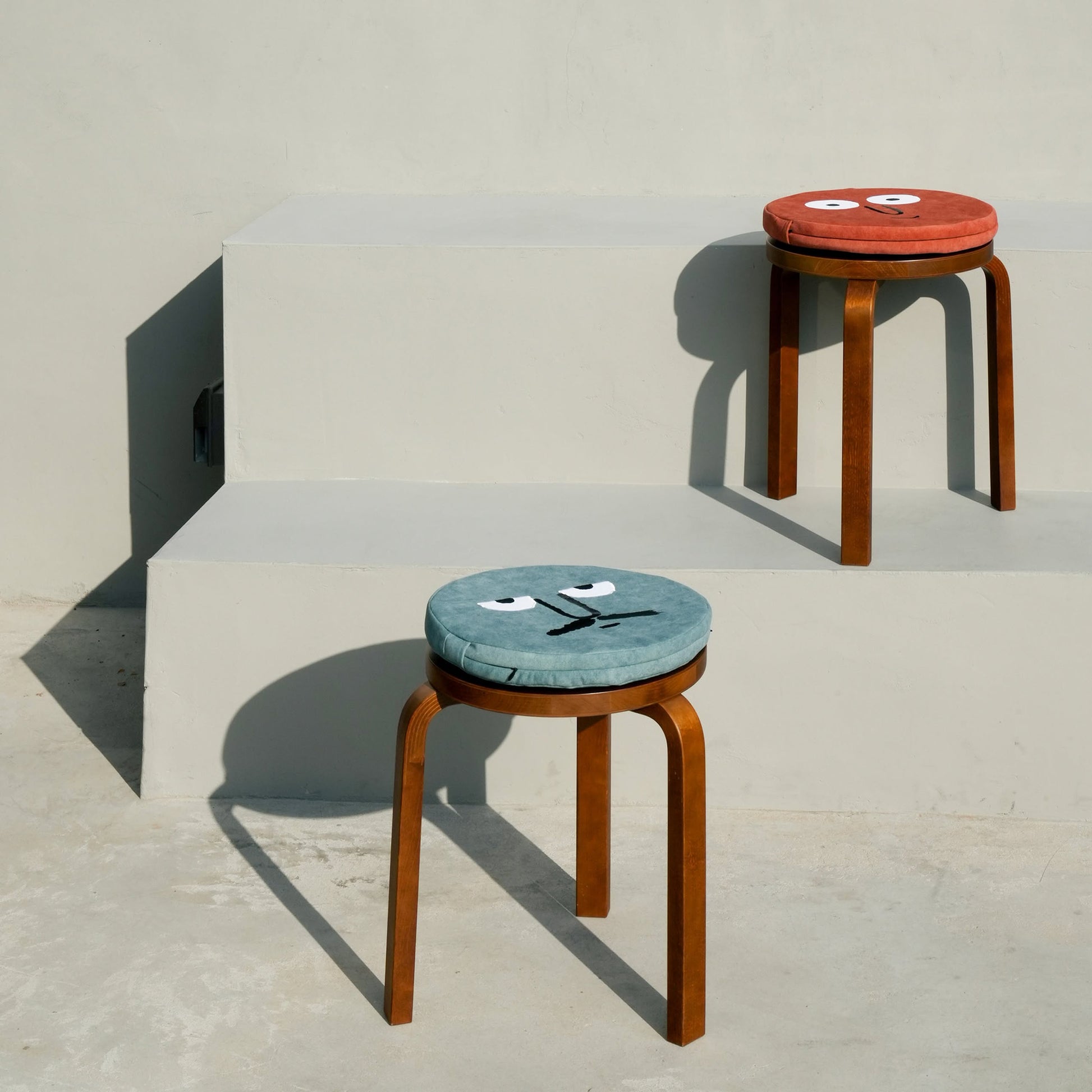 NouNou Stool Cushion Green