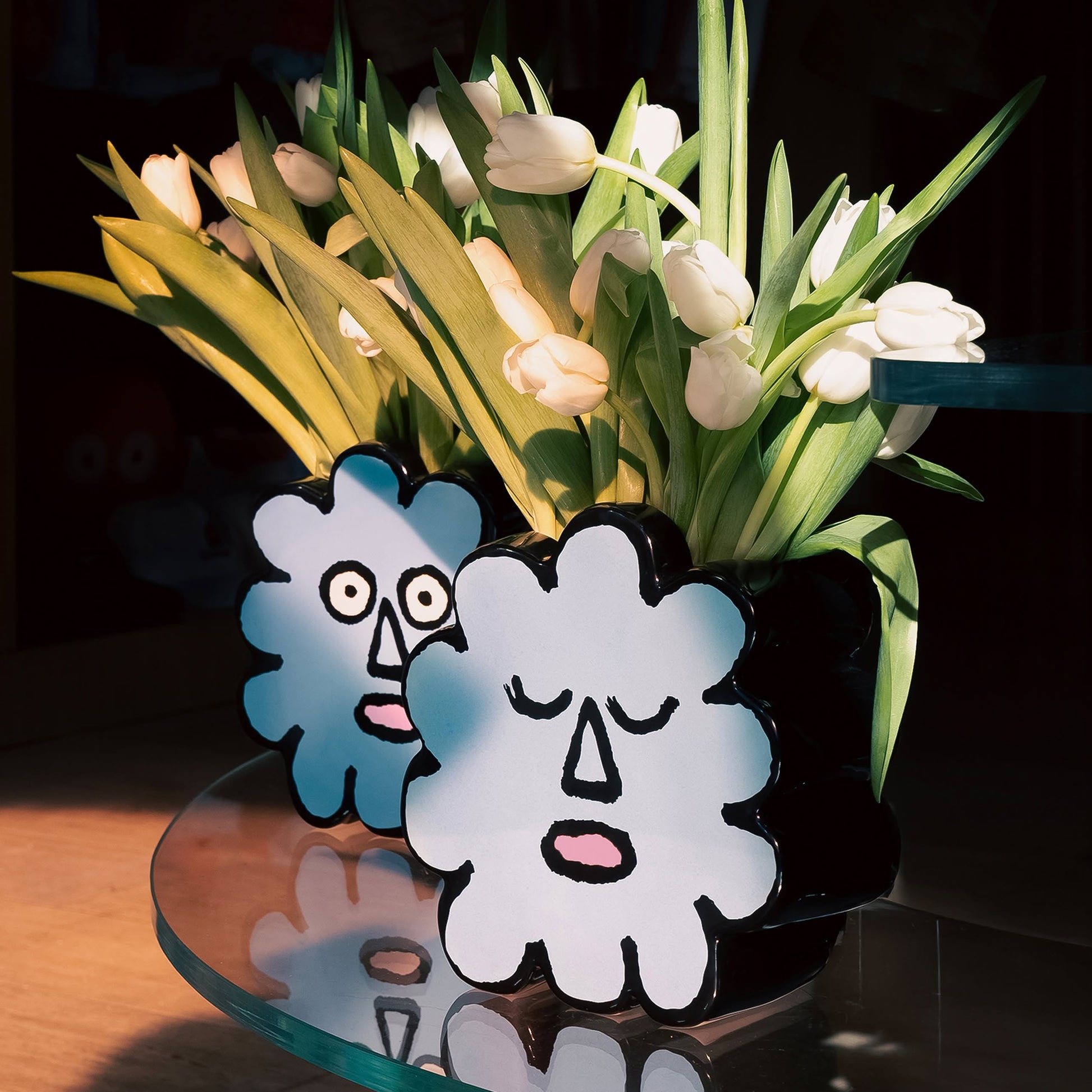 NouNou Tartelette Vase Blue