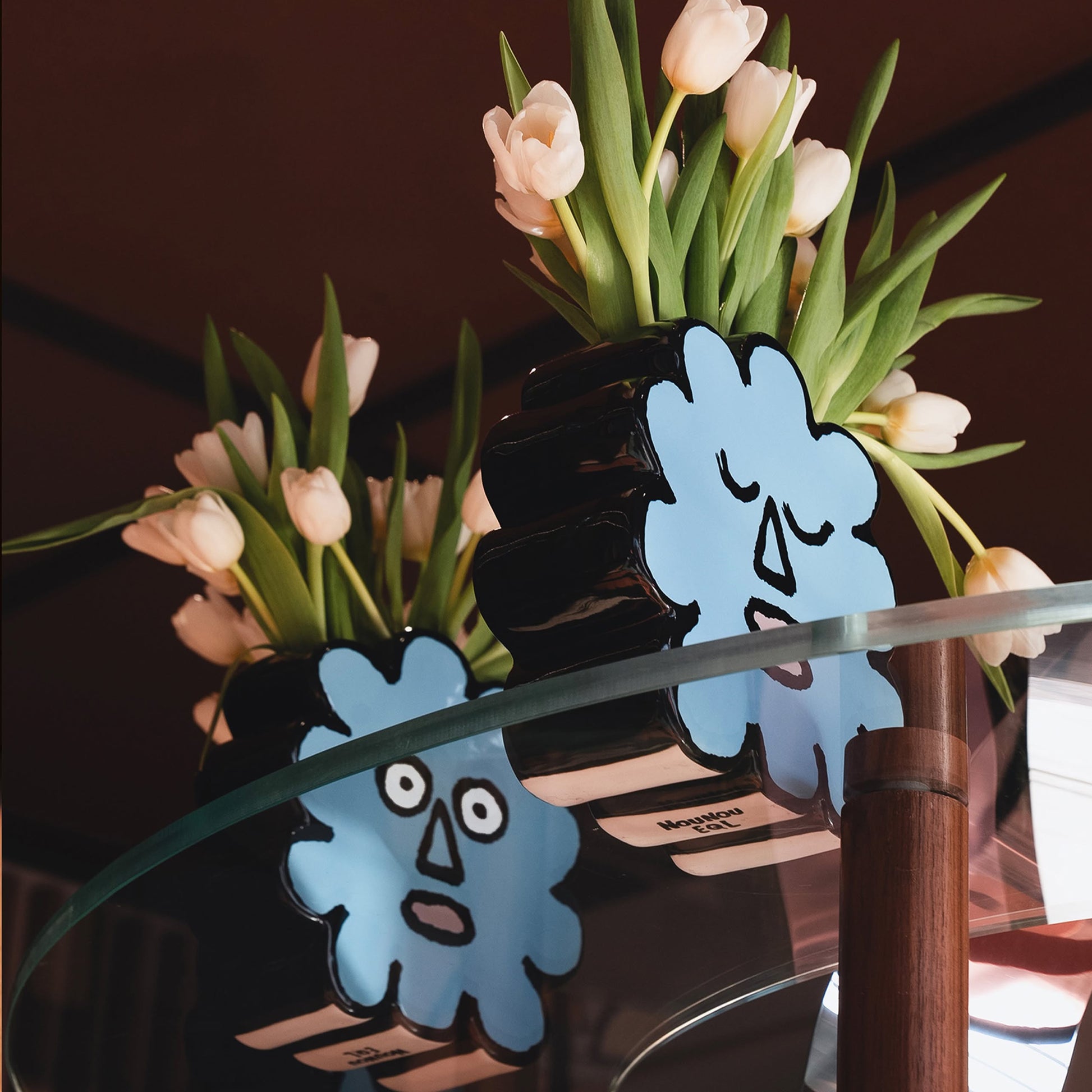 NouNou Tartelette Vase Blue