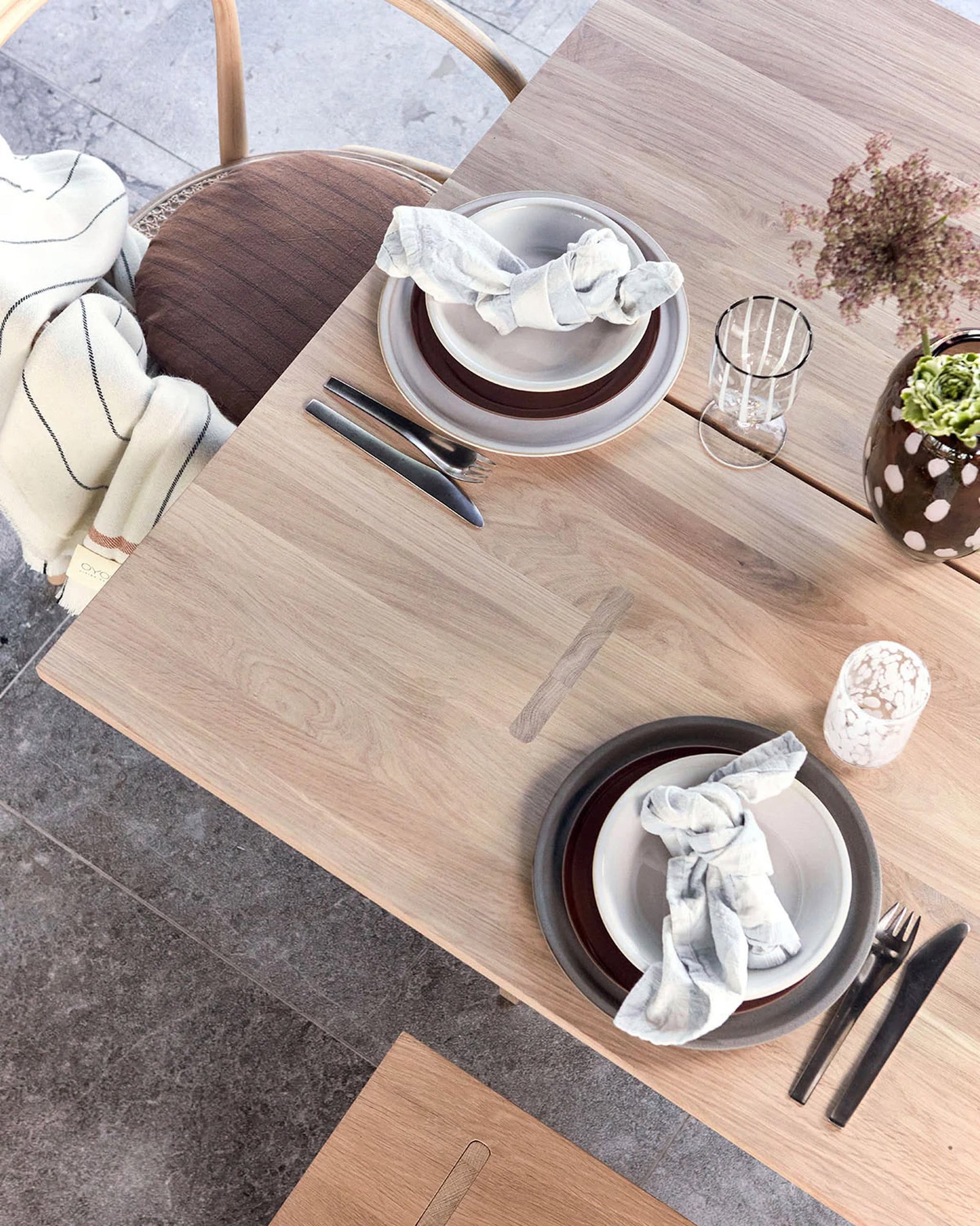OYOY Living Design Yuka Dinner Plate Set of 2 Stone