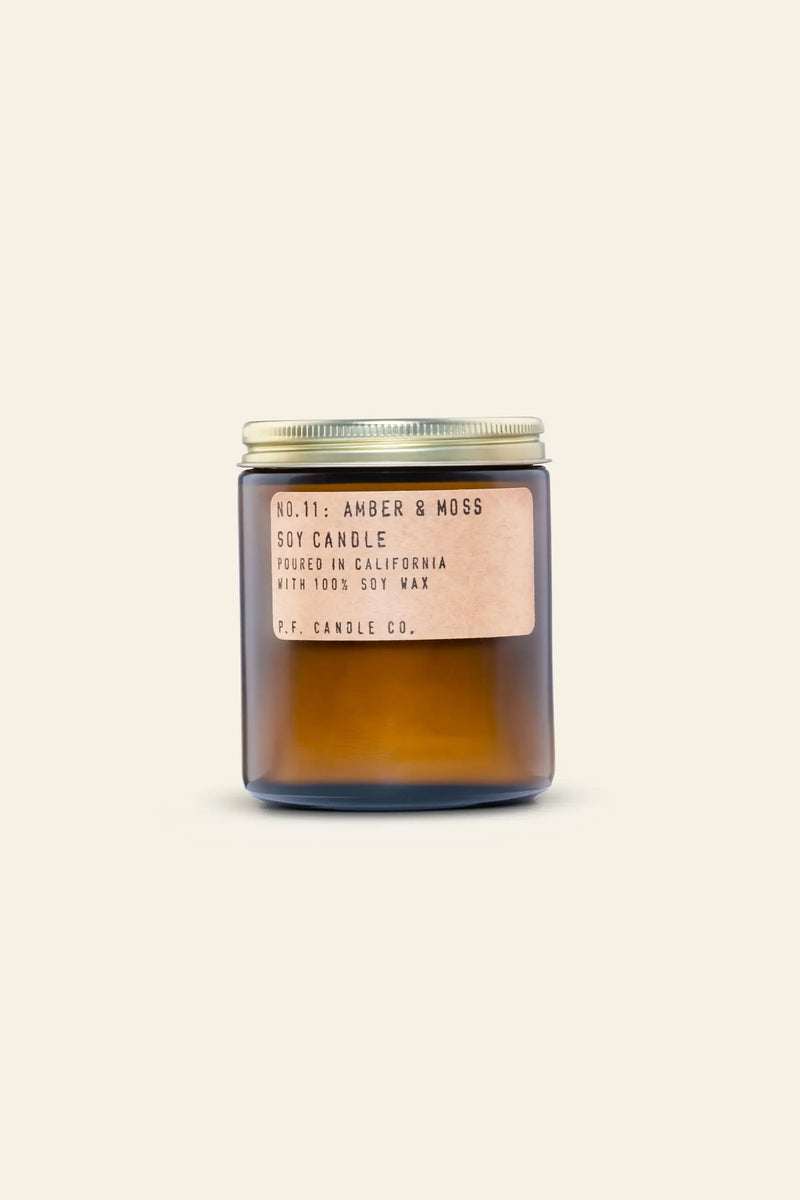 P.F. Candle Co. No. 11 Amber & Moss 7.2 oz Soy Candle