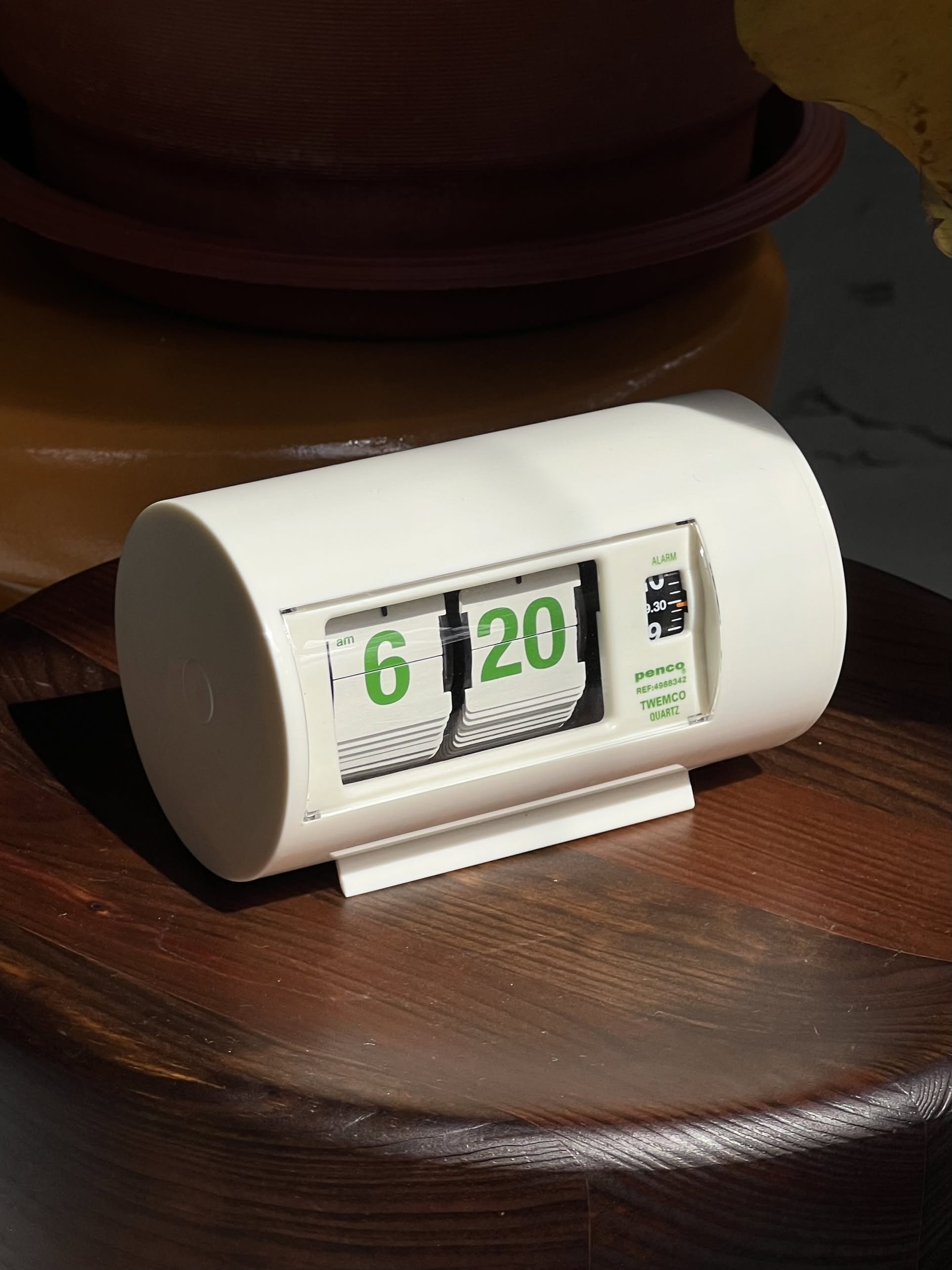 Penco Penco x TWEMCO Desk Clock White