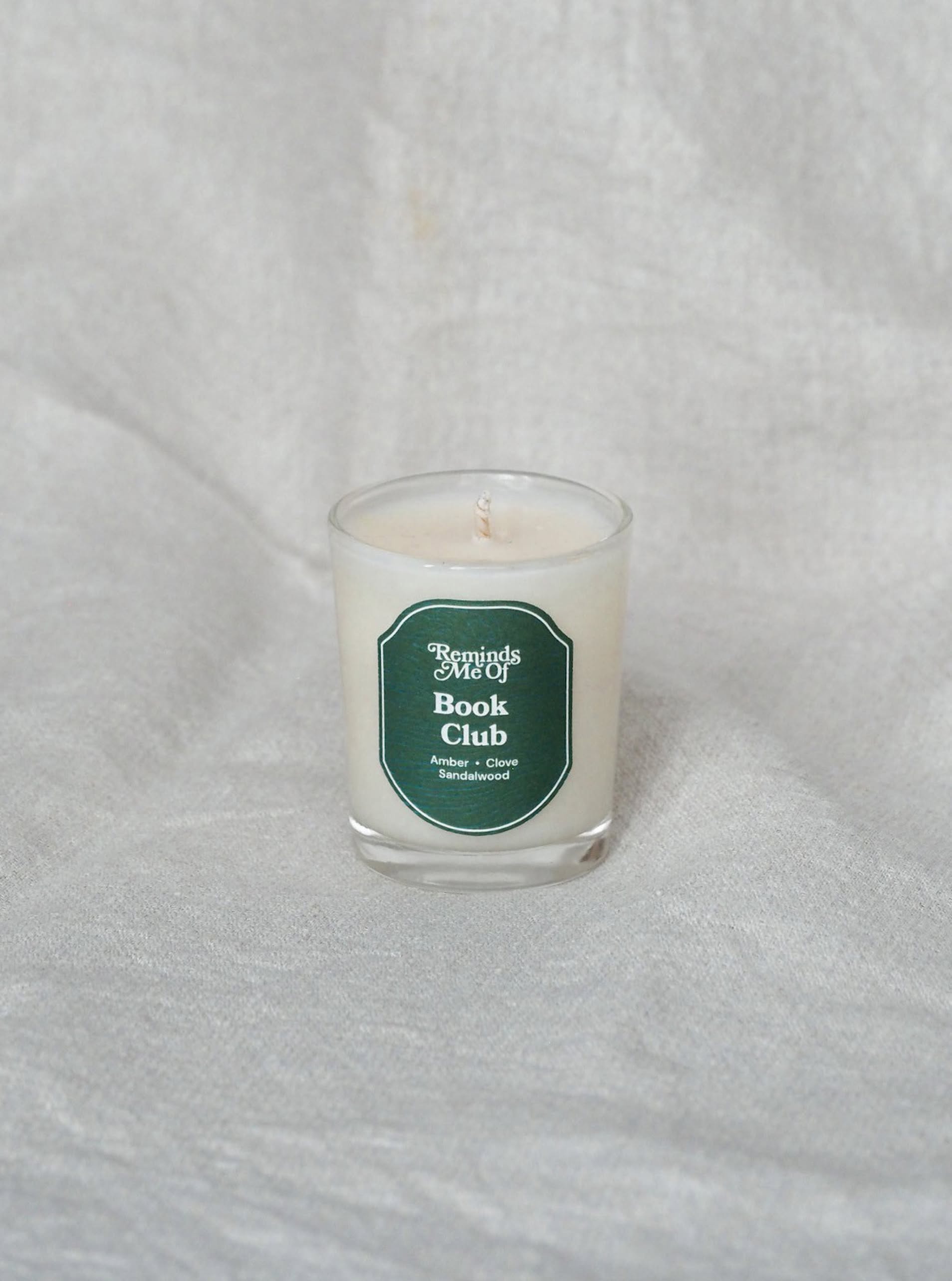 Reminds Me Of Book Club Mini Votive Candle