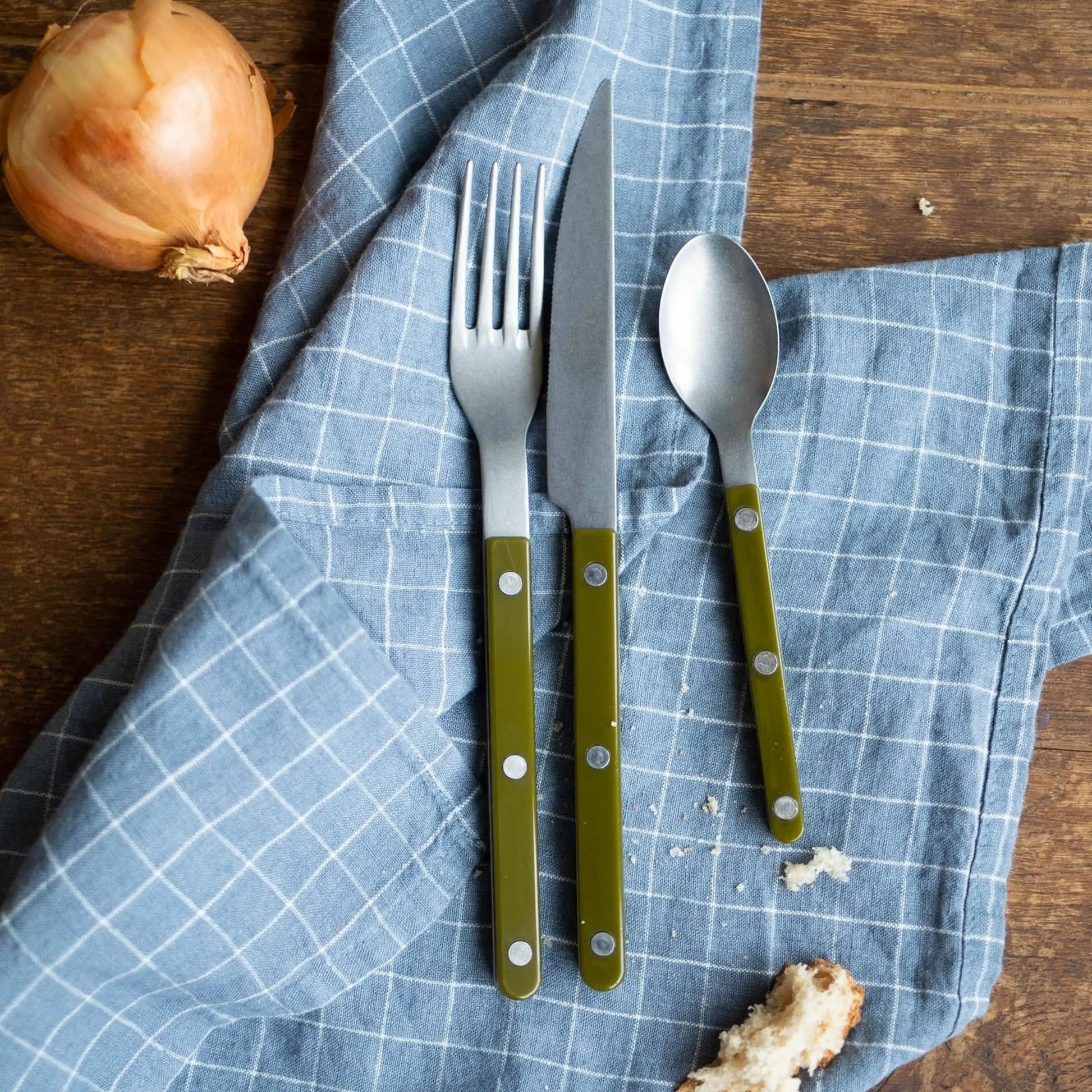 Sabre Bistrot Vintage Dinner Fork Fern Green