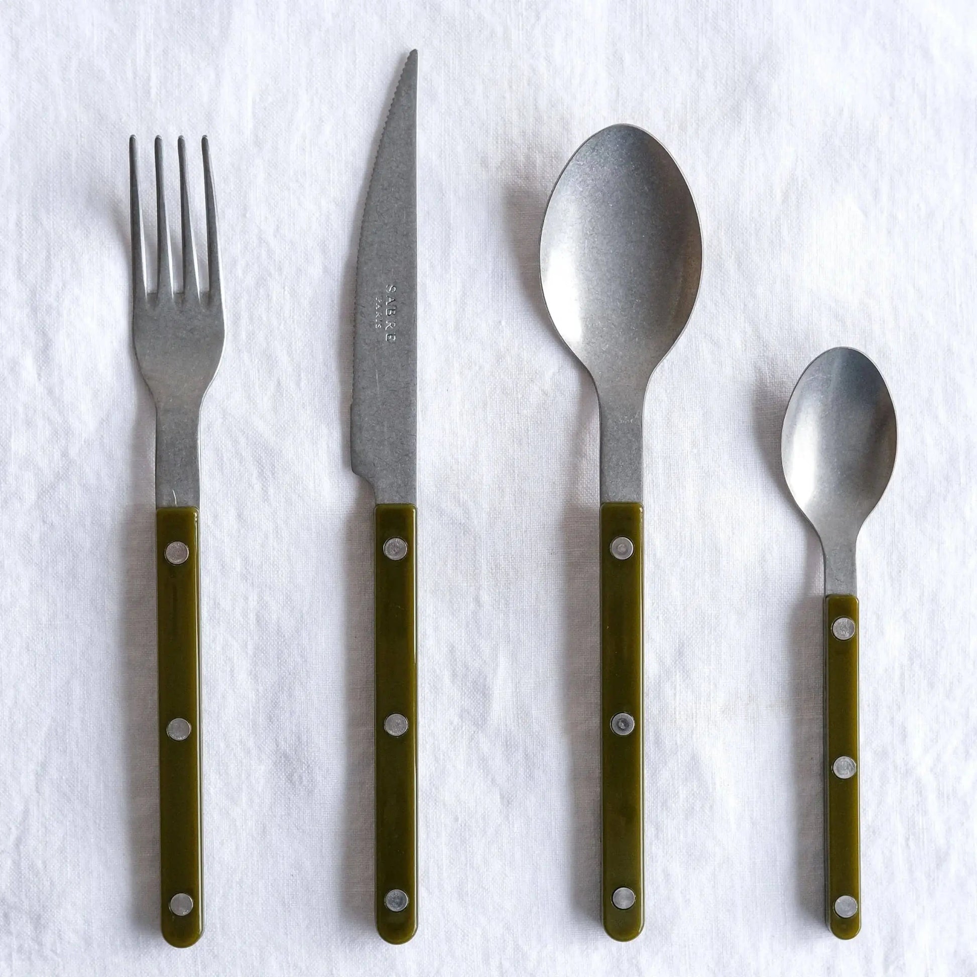 Sabre Bistrot Vintage Dinner Fork Fern Green
