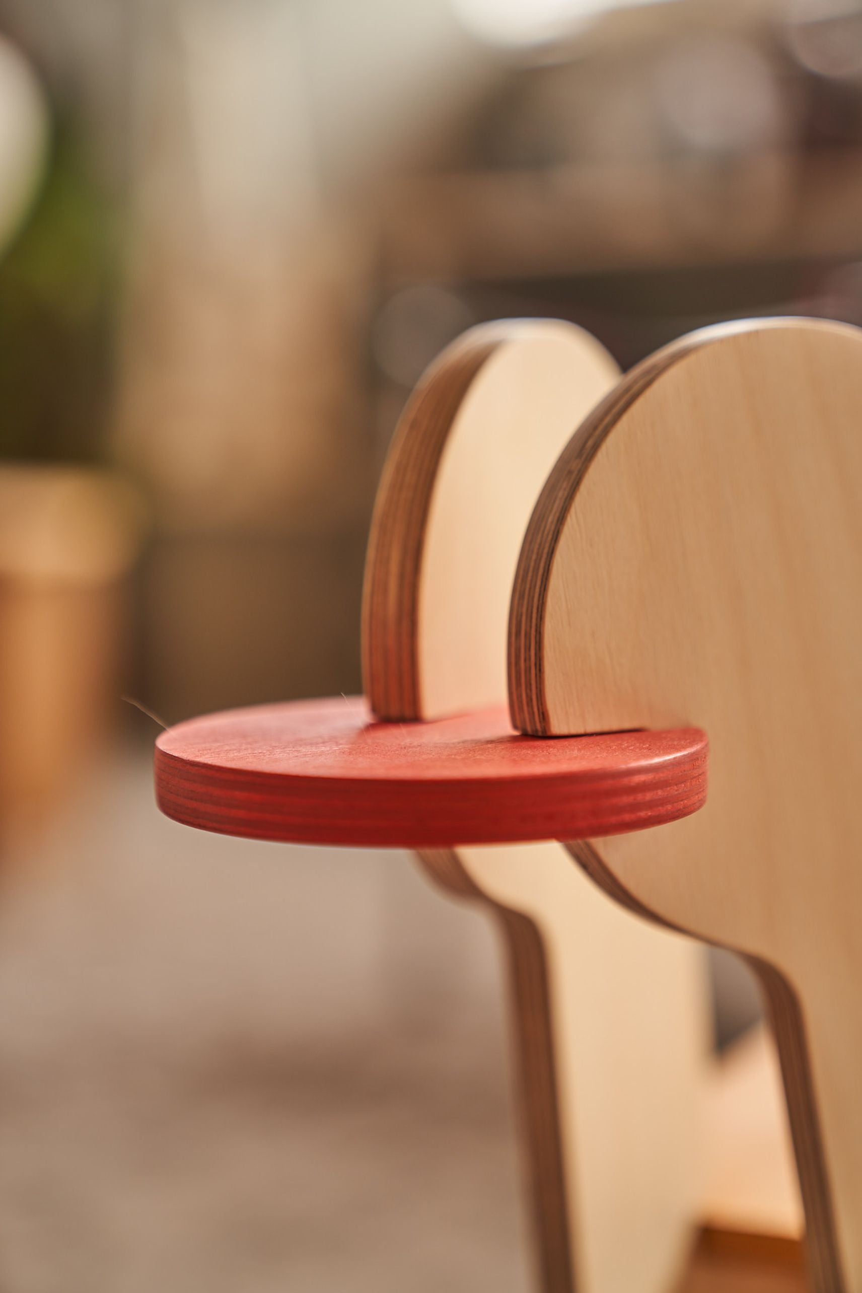 Tell Your Children x Snug Woodwork The Seating Duck Red and Ochre