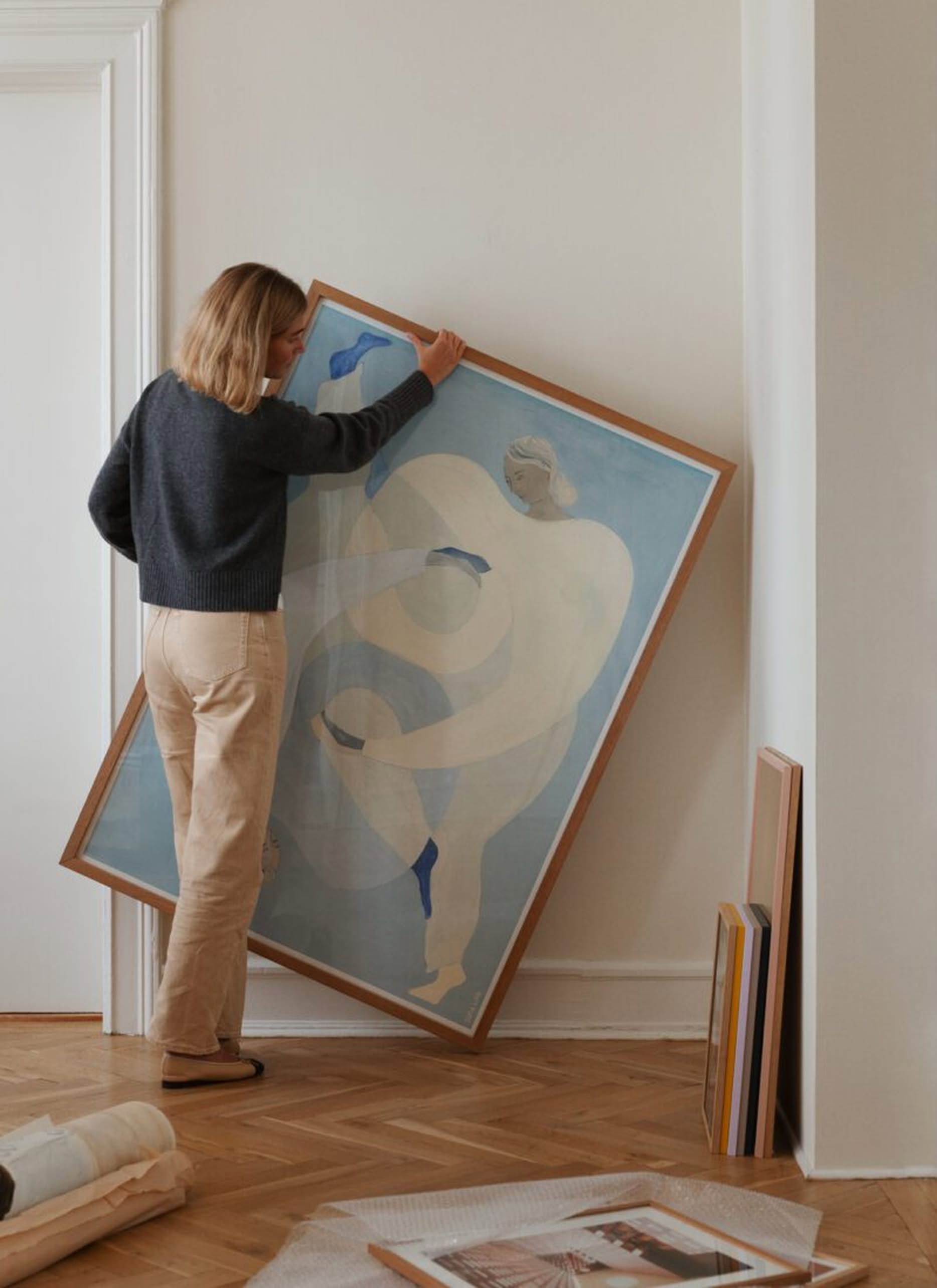 The Poster Club Sofia Lind Hold You Blue (30x40) Poster