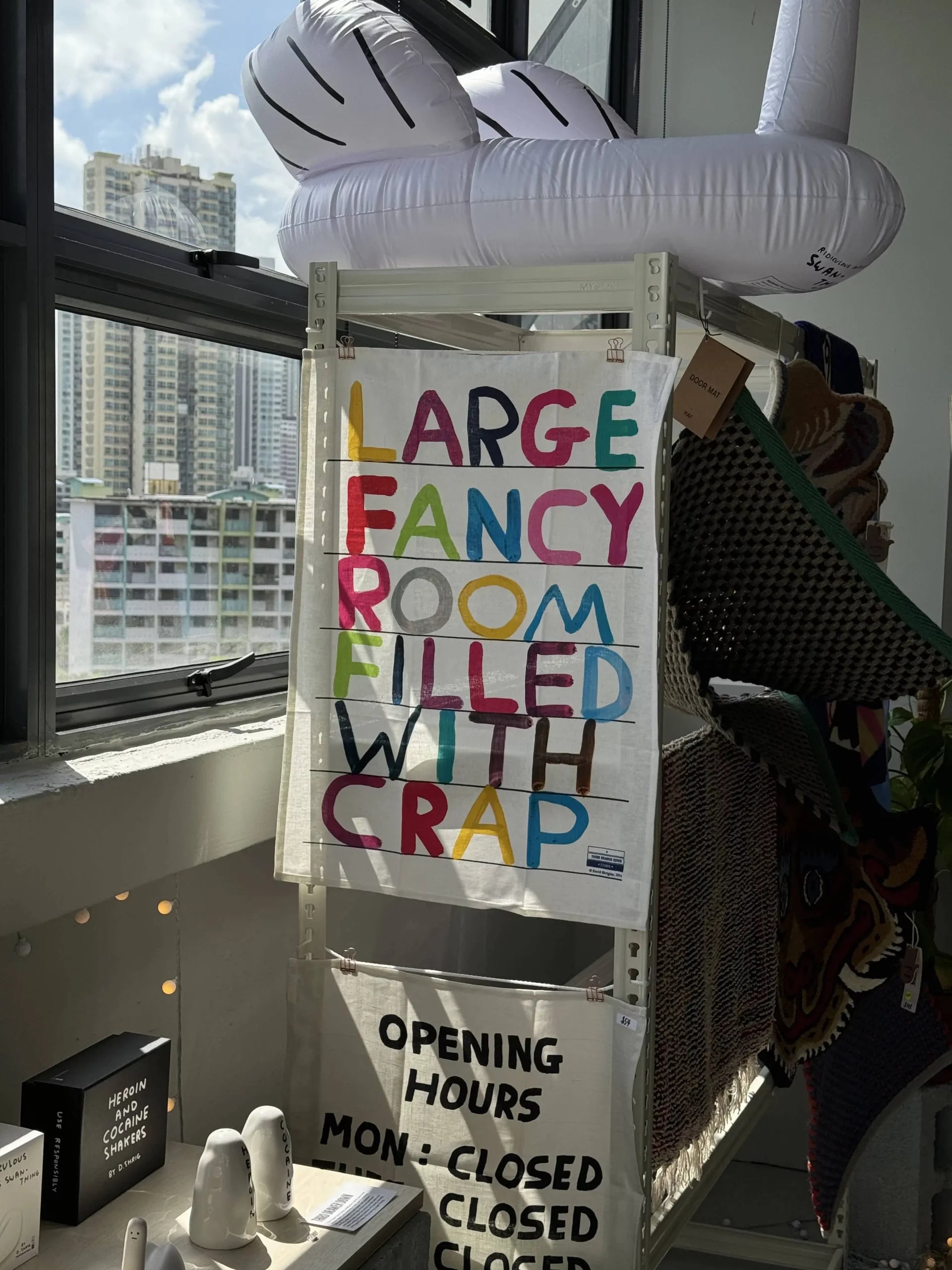Third Drawer Down David Shrigley Fancy Room Tea Towel Multicolour 4