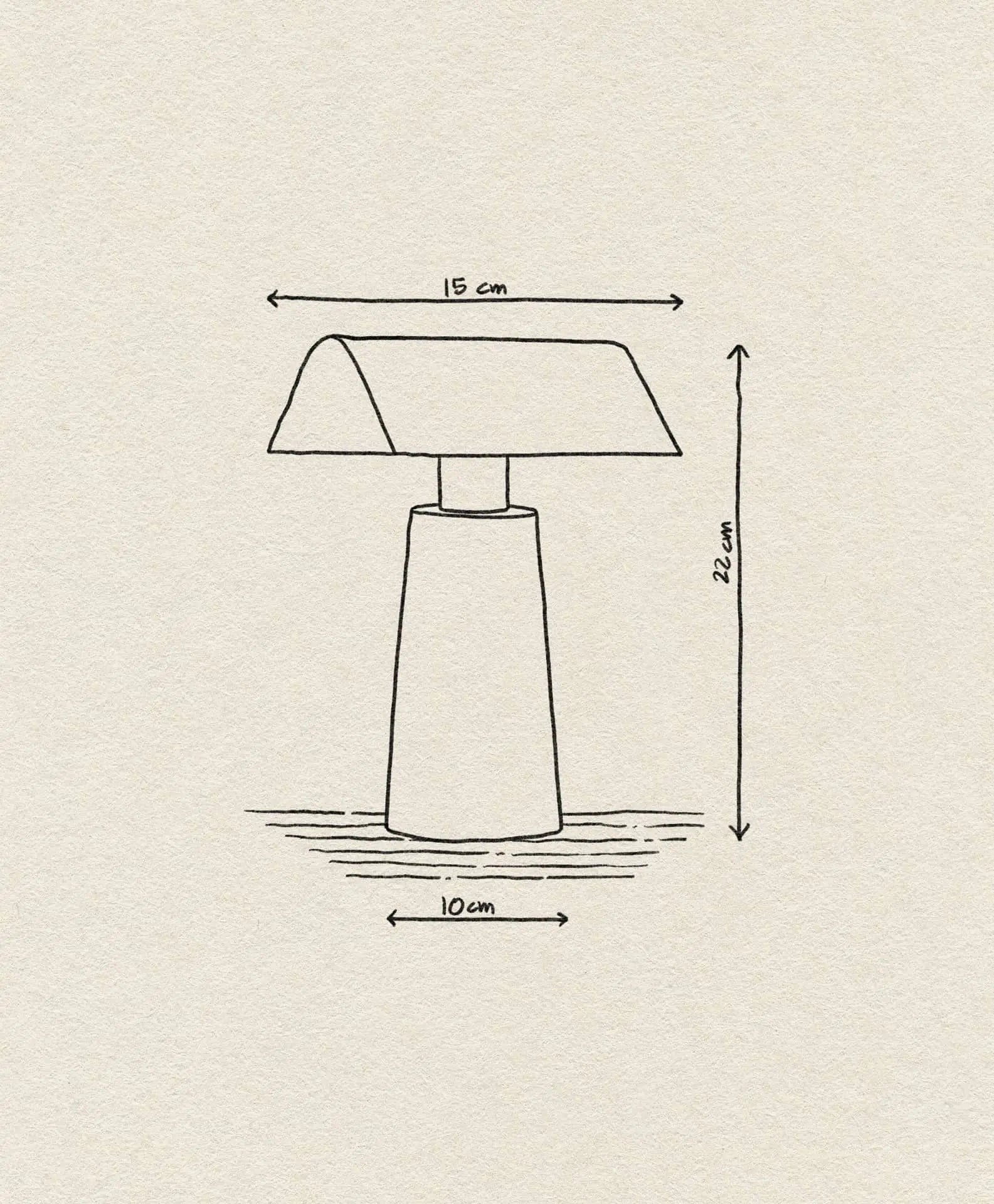 Tradition Caret Mf1 Portable Table Lamp Silk Grey