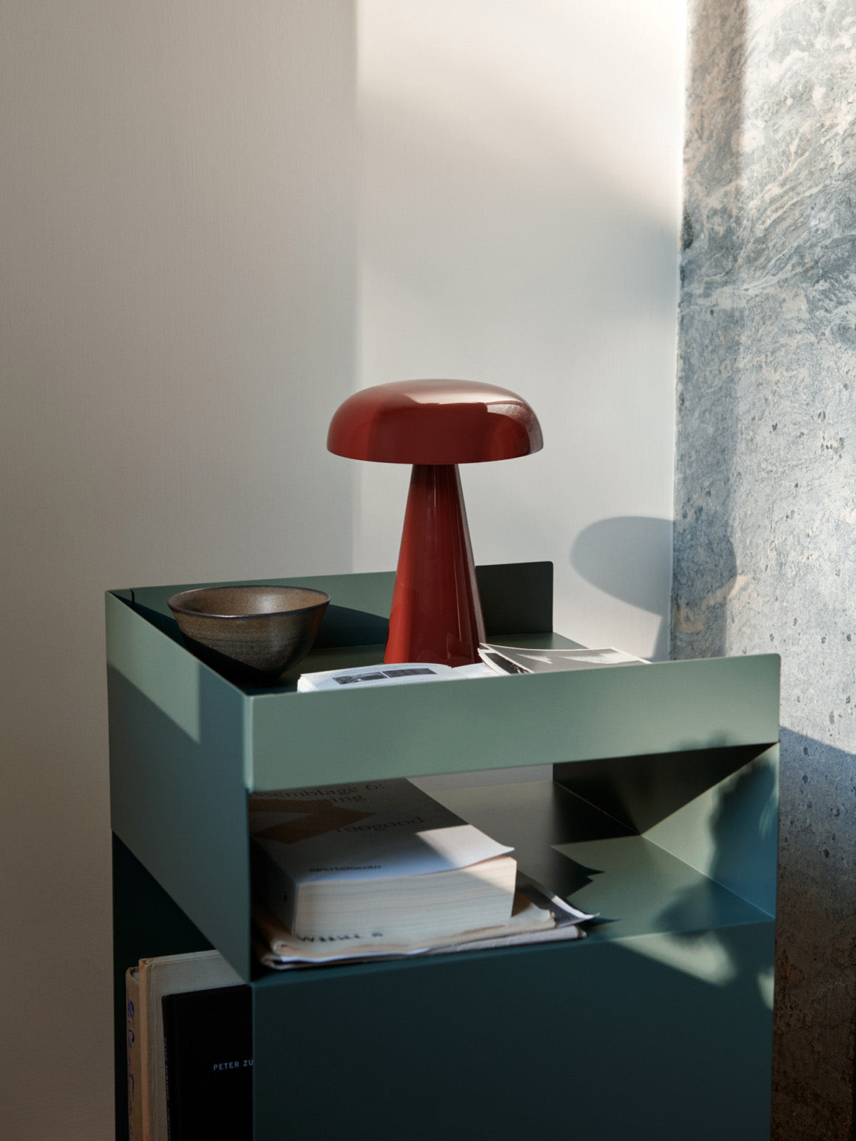 &Tradition Como SC53 Portable Table Lamp Red Brown