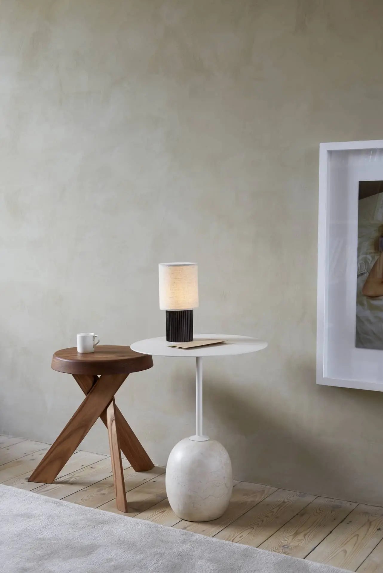 Tradition Manhattan Sc52 Portable Table Lamp Bronzed Canvas