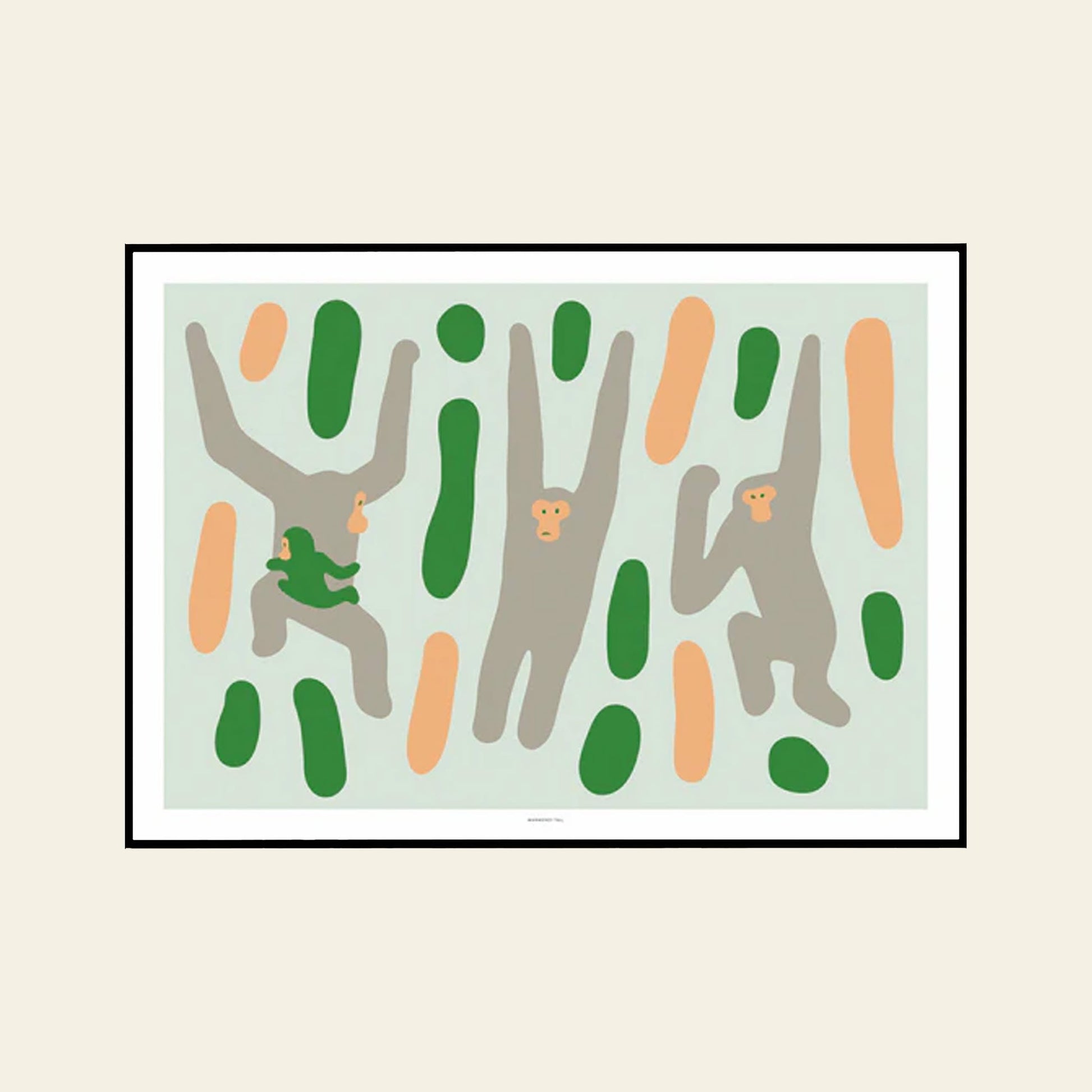 WARMGREY TAIL Monkey Jungle Poster (30x40)