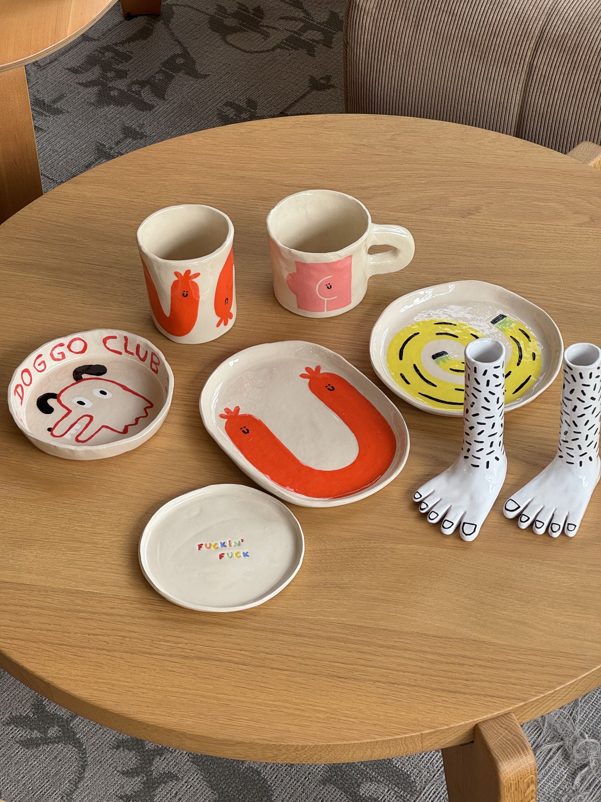 Wobbly Studio Doggo Club Ti Chat Bowl 5