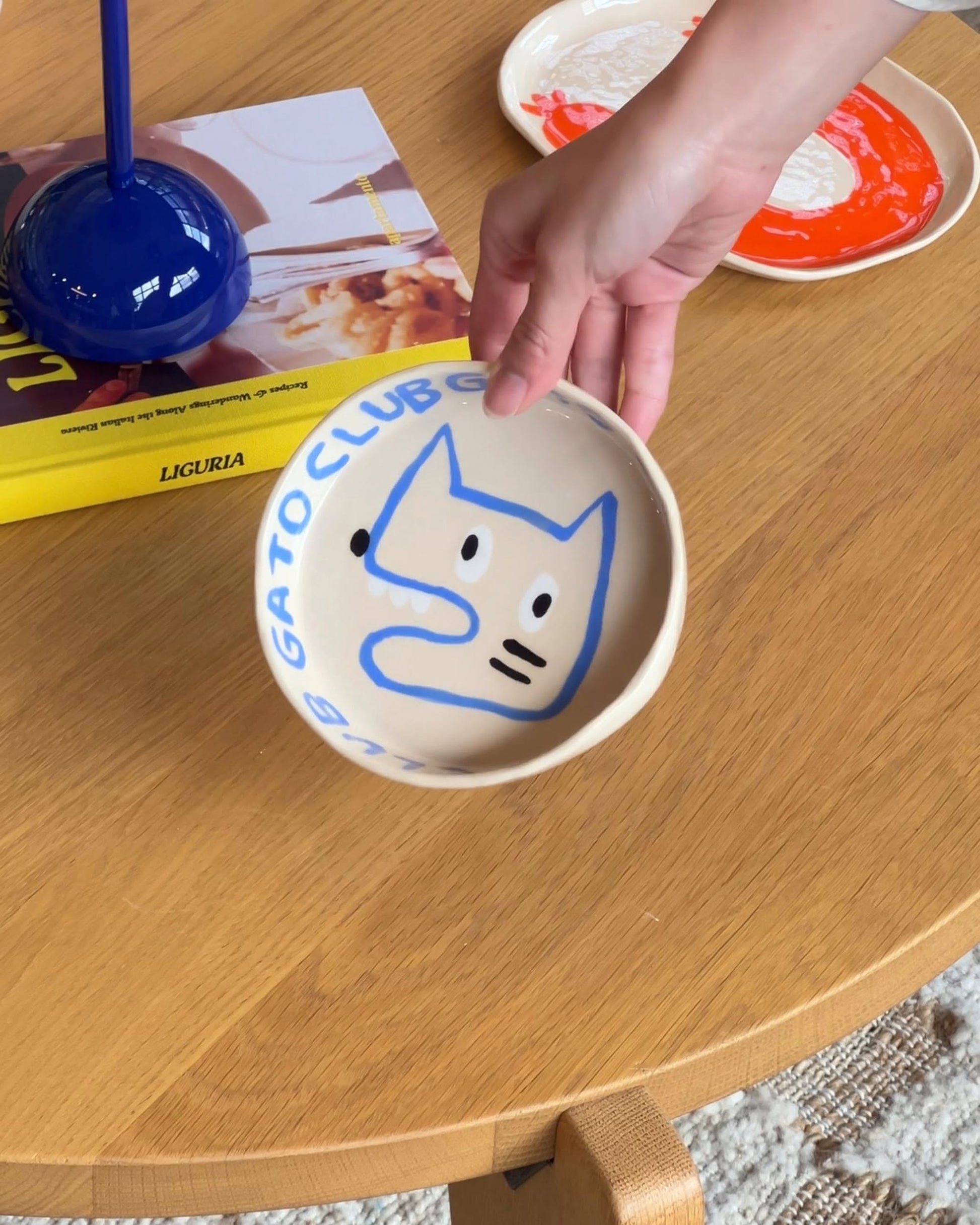 Wobbly Studio Gato Club Ti Chat Bowl