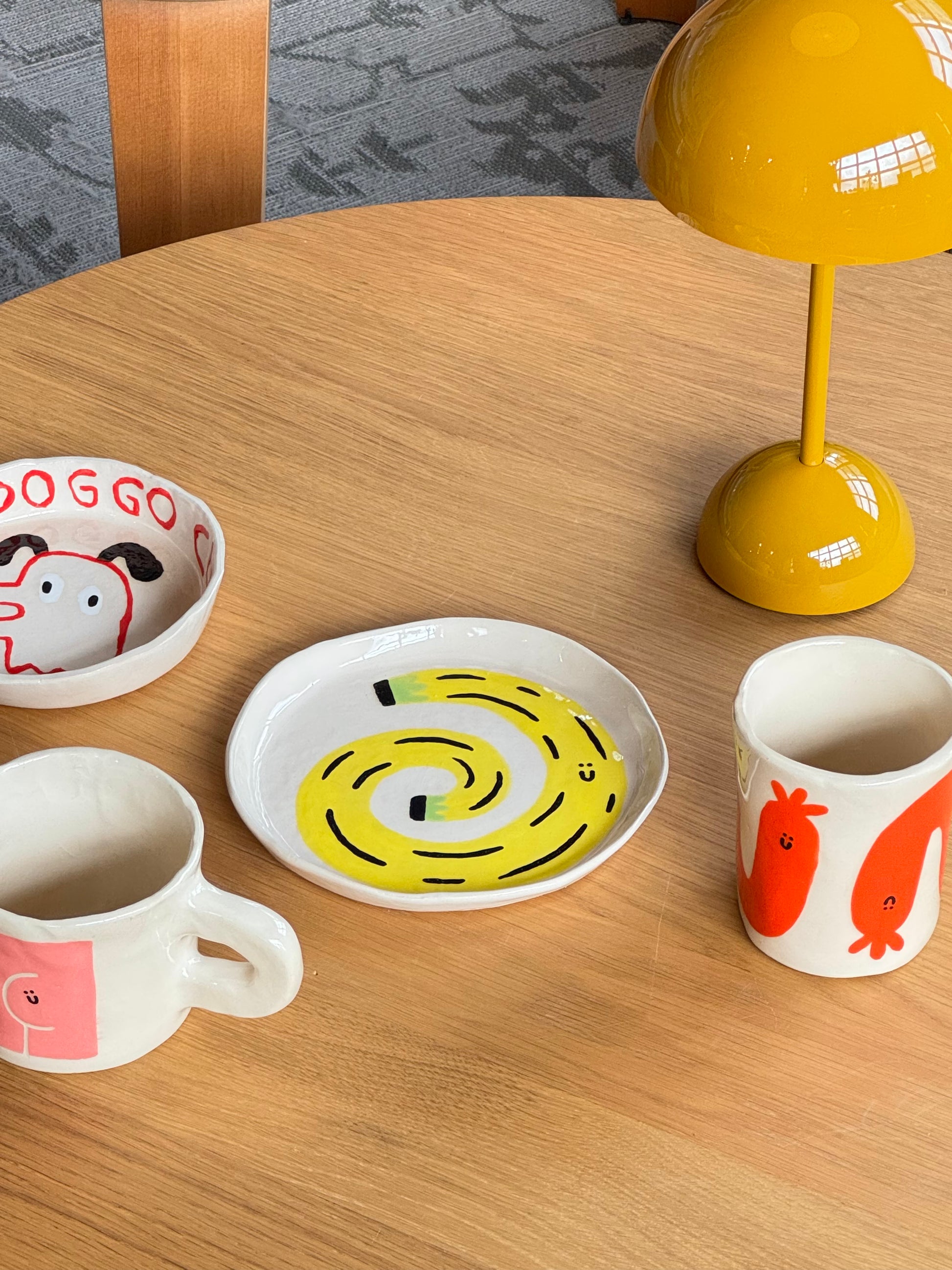 Wobbly Studio Happy Things Plate Happy Banane 3