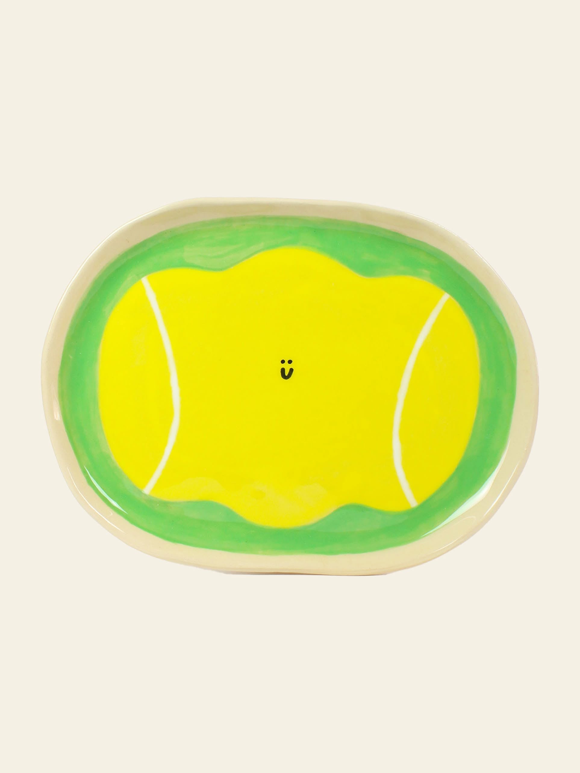Wobbly Studio Happy Things Plate Tennis
