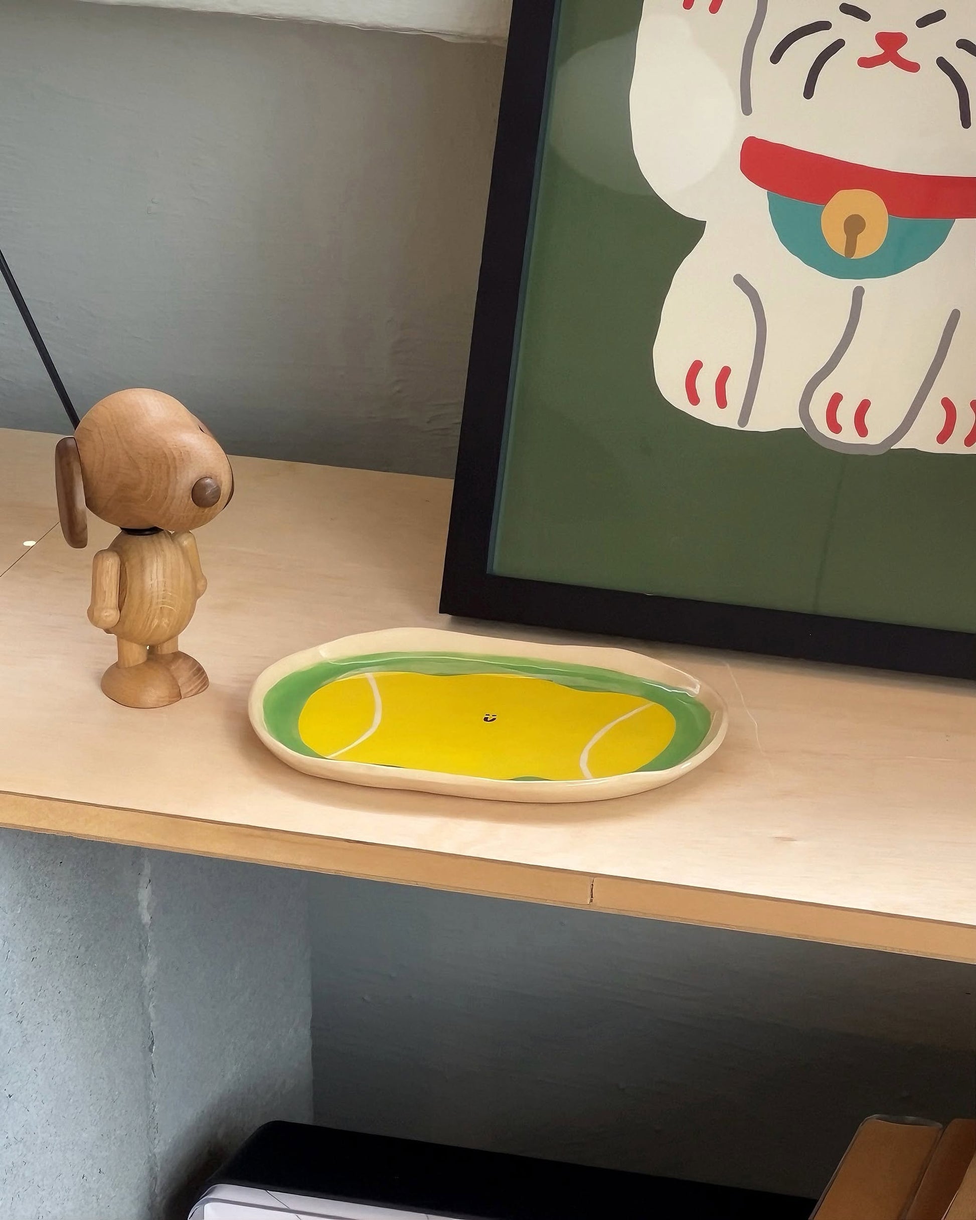 Wobbly Studio Happy Things Plate Tennis