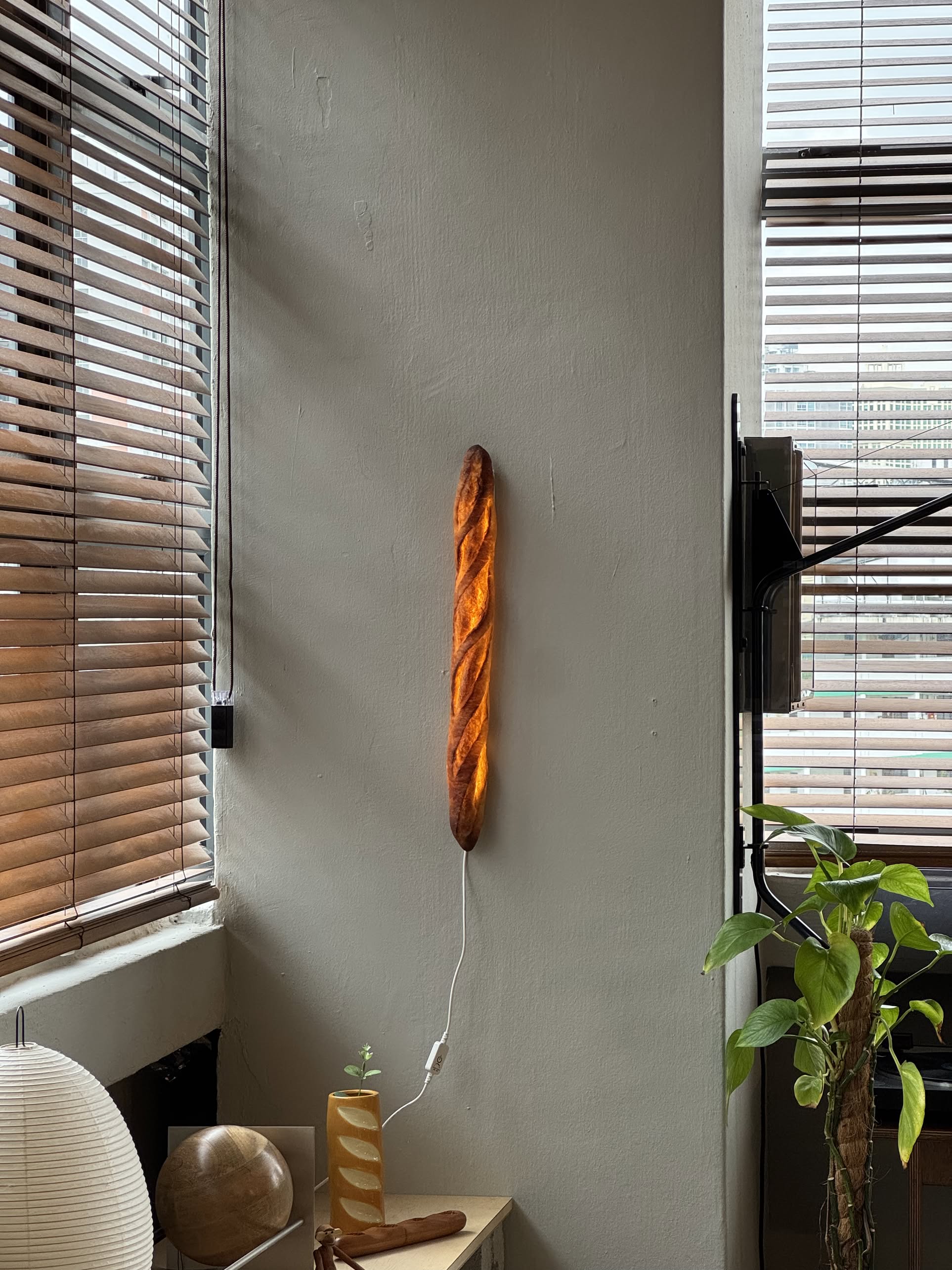 Yukiko Morita Pampshade Baguette Bread Lamp