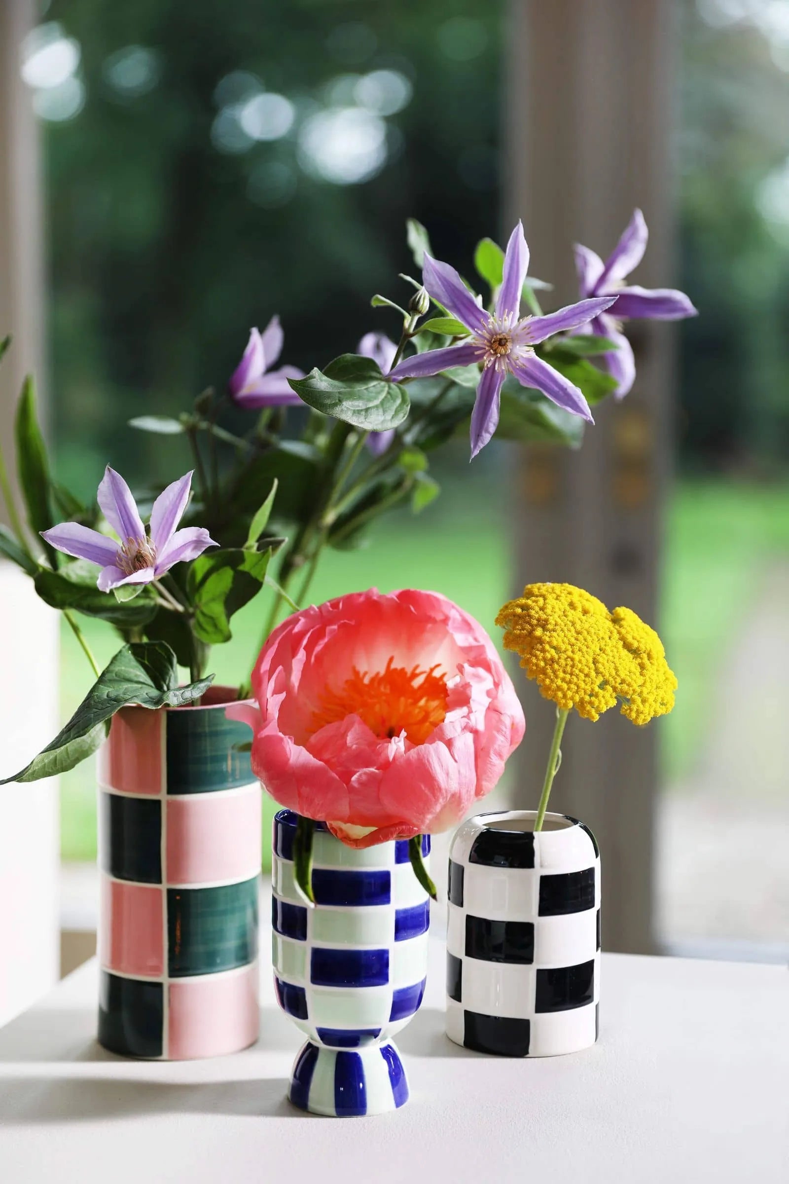 klevering Carre Vase Set of 3 Multicolour 2