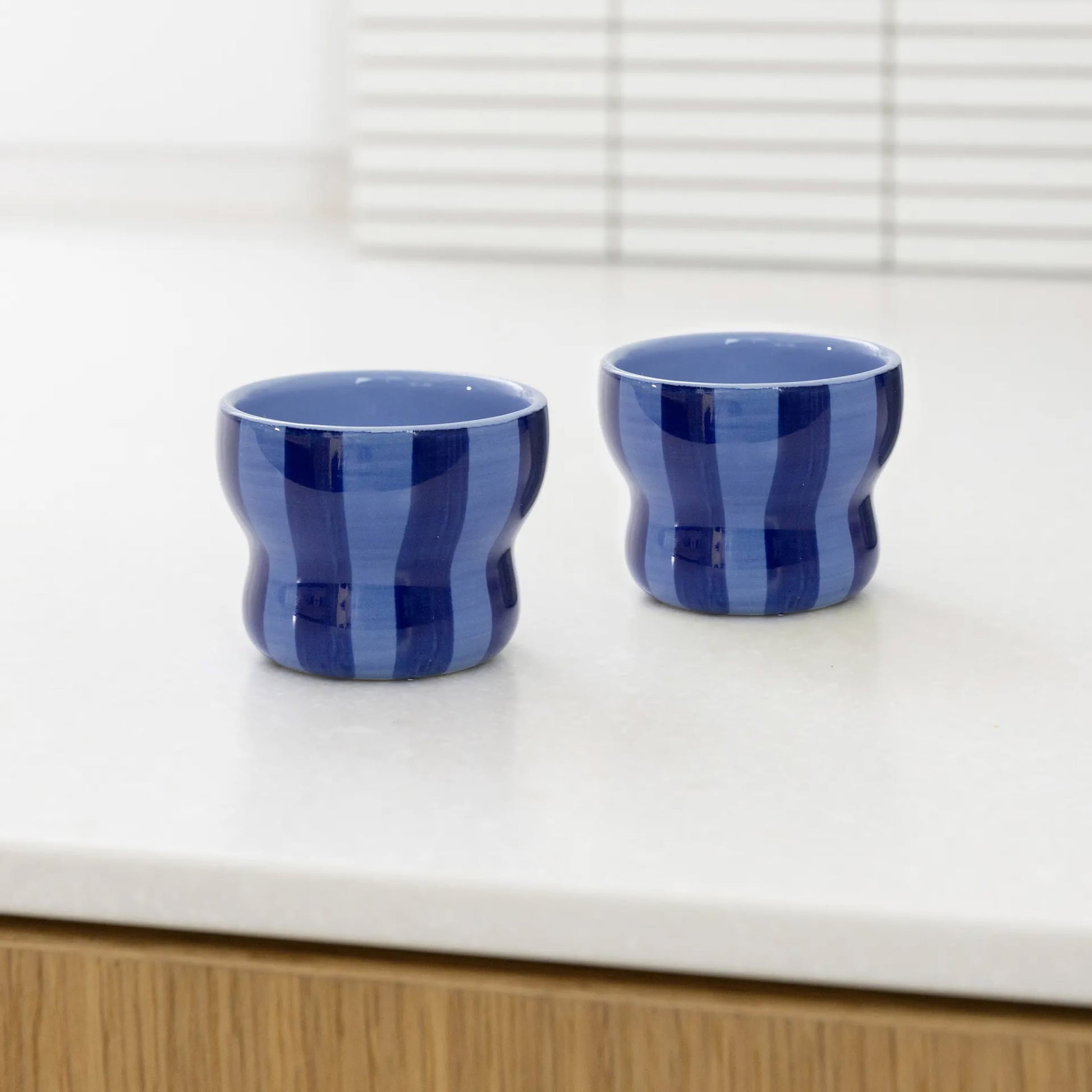 &klevering Circus Mug Large Set of 2 Blue