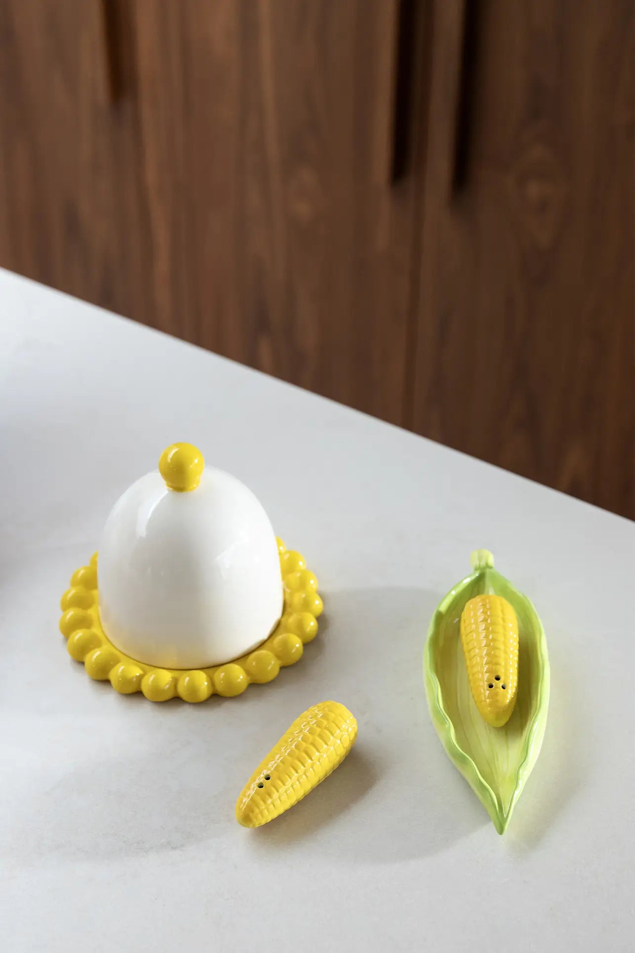 &klevering Corn Salt & Pepper Set Multicolour
