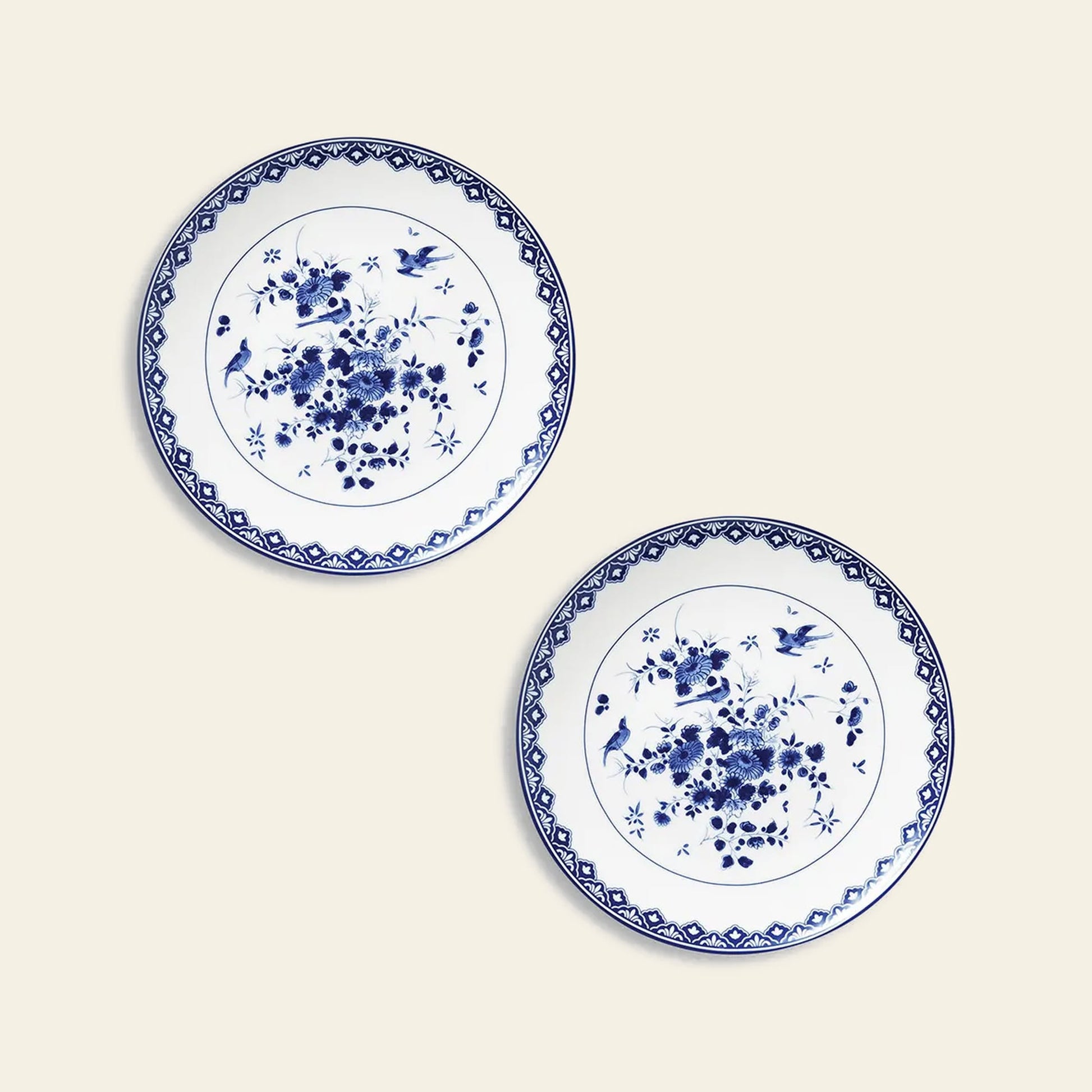 &klevering Delftware Plate Set of 2 Blue