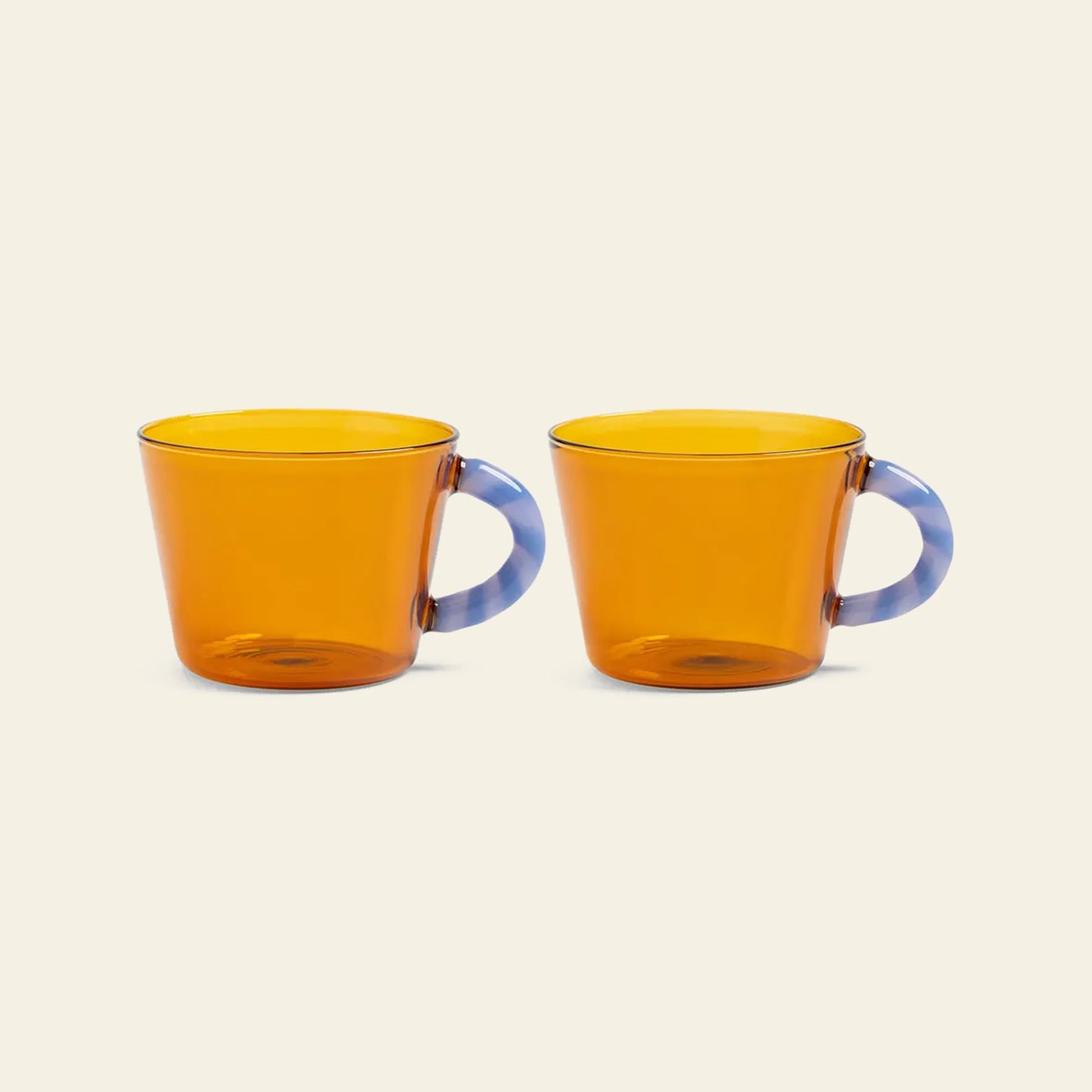&klevering Duet Amber Glass Set of 2
