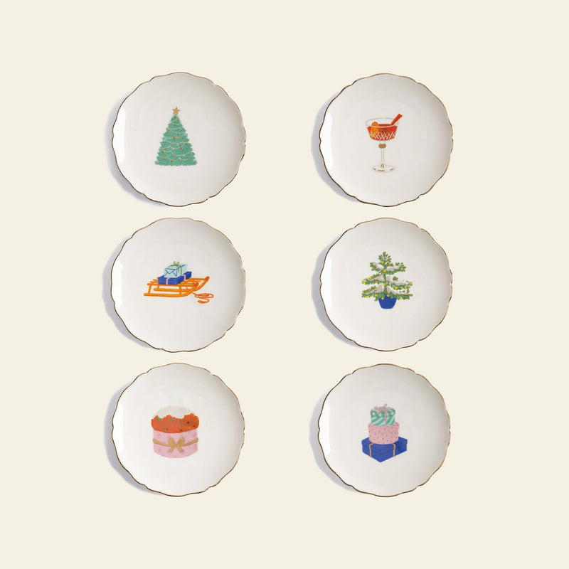 &klevering Feast Plate, Set of 6 - Multicolour