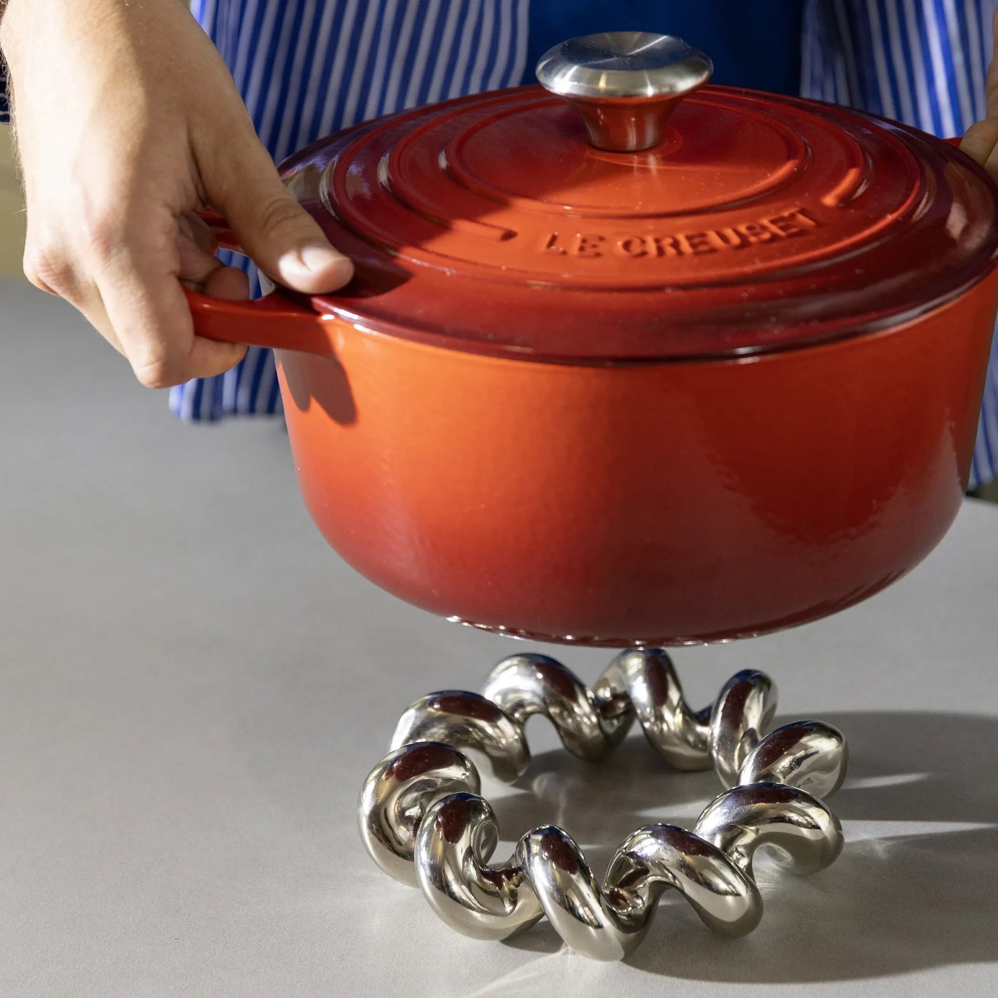 &klevering Twist Trivet Silver
