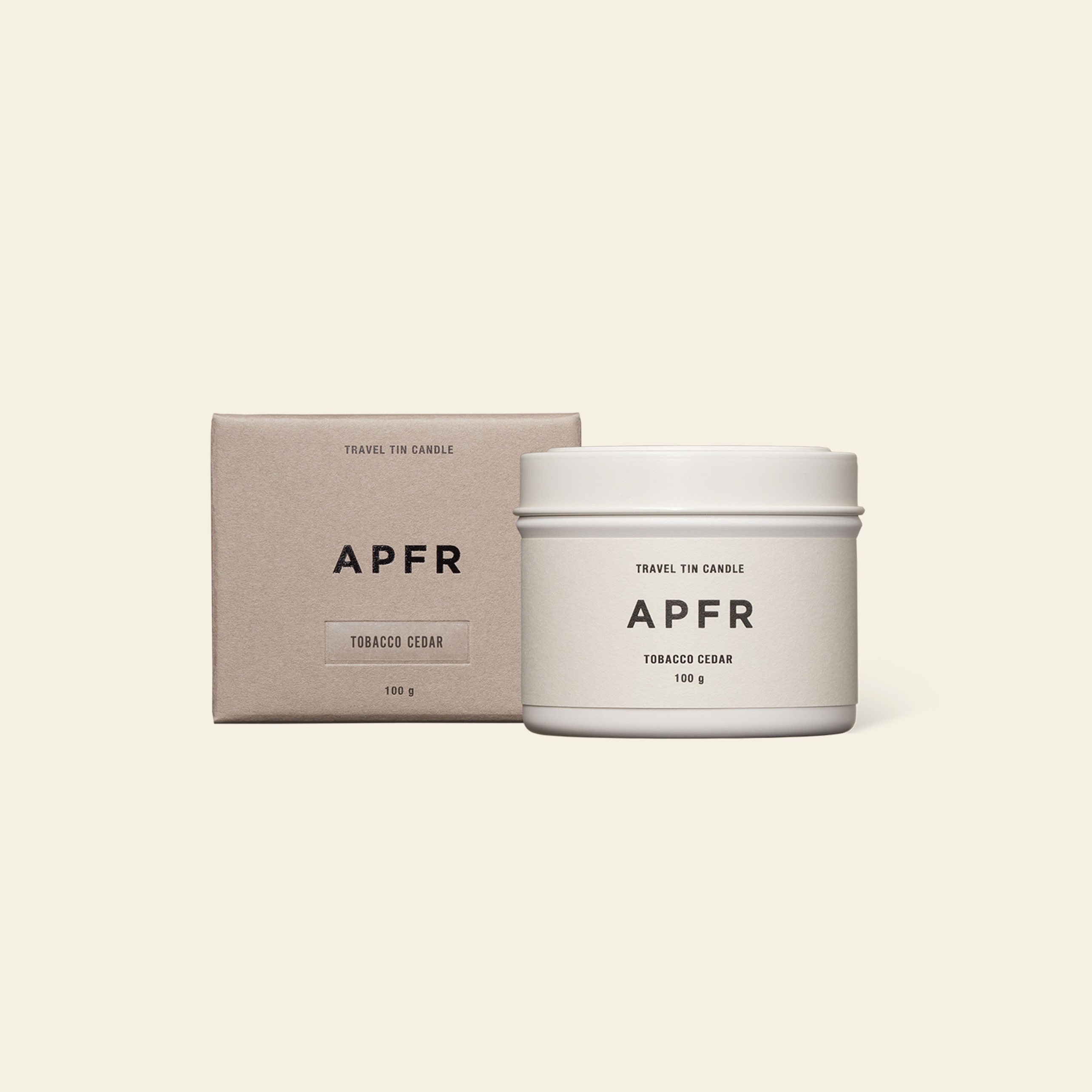 APFR Travel Tin Candle - Tobacco Cedar