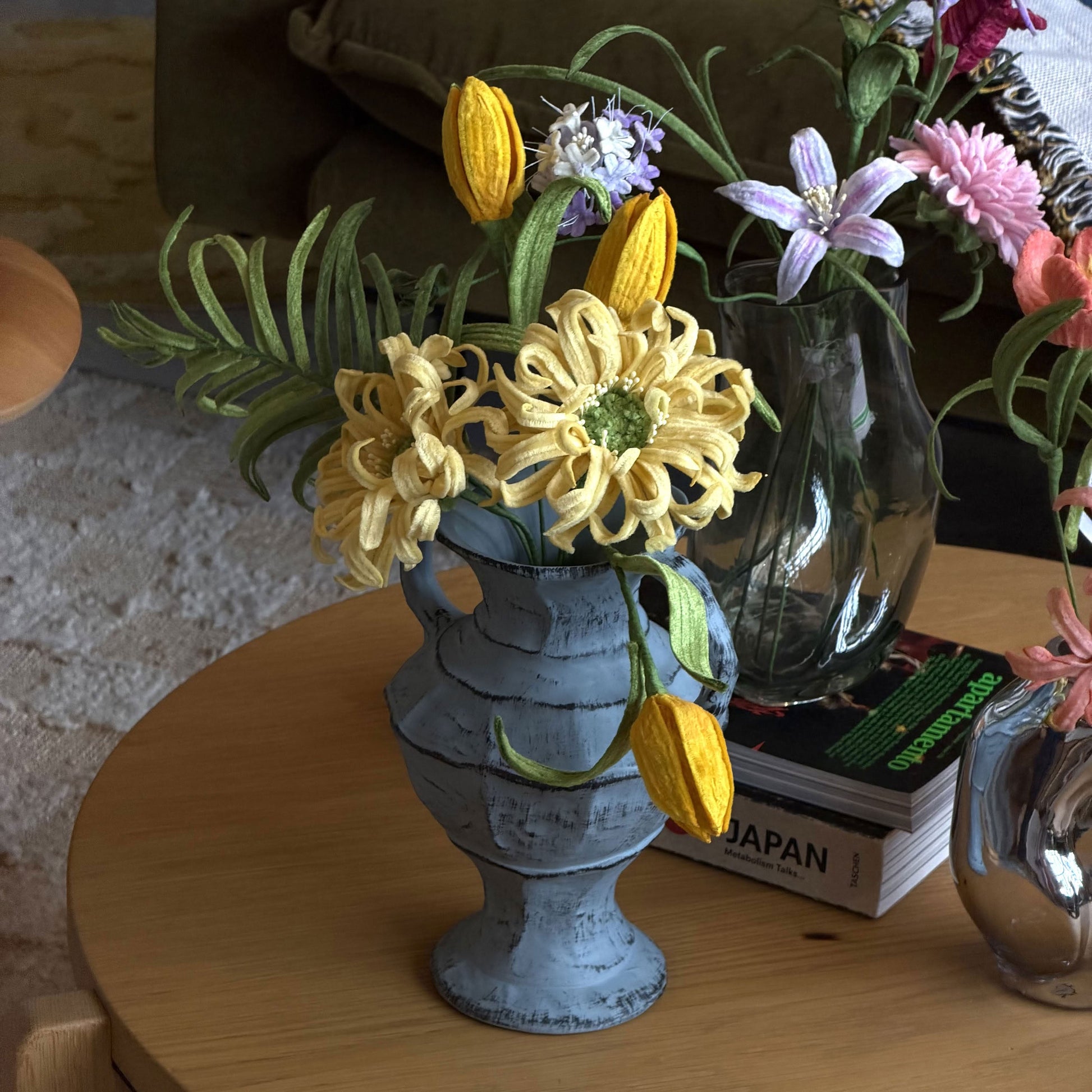 Ah!GUGU  x Stacked Store Sunray in a Blue Moon Handcrafted Flowers