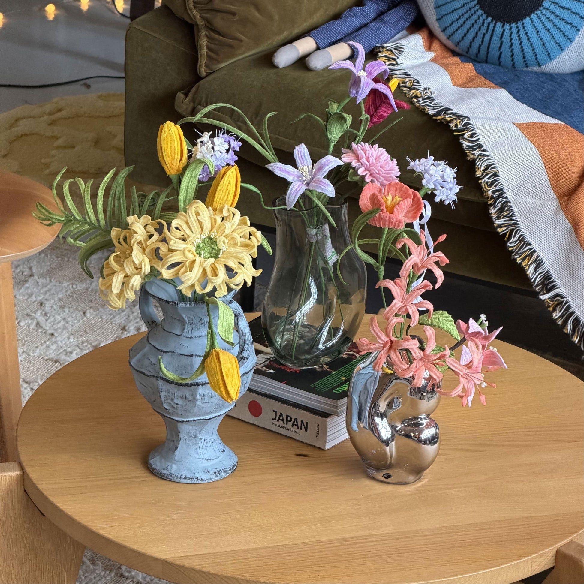 Ah!GUGU  x Stacked Store Sunray in a Blue Moon Handcrafted Flowers