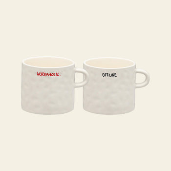 Anna + Nina All About Balance Mug Set of 2 Multicolour