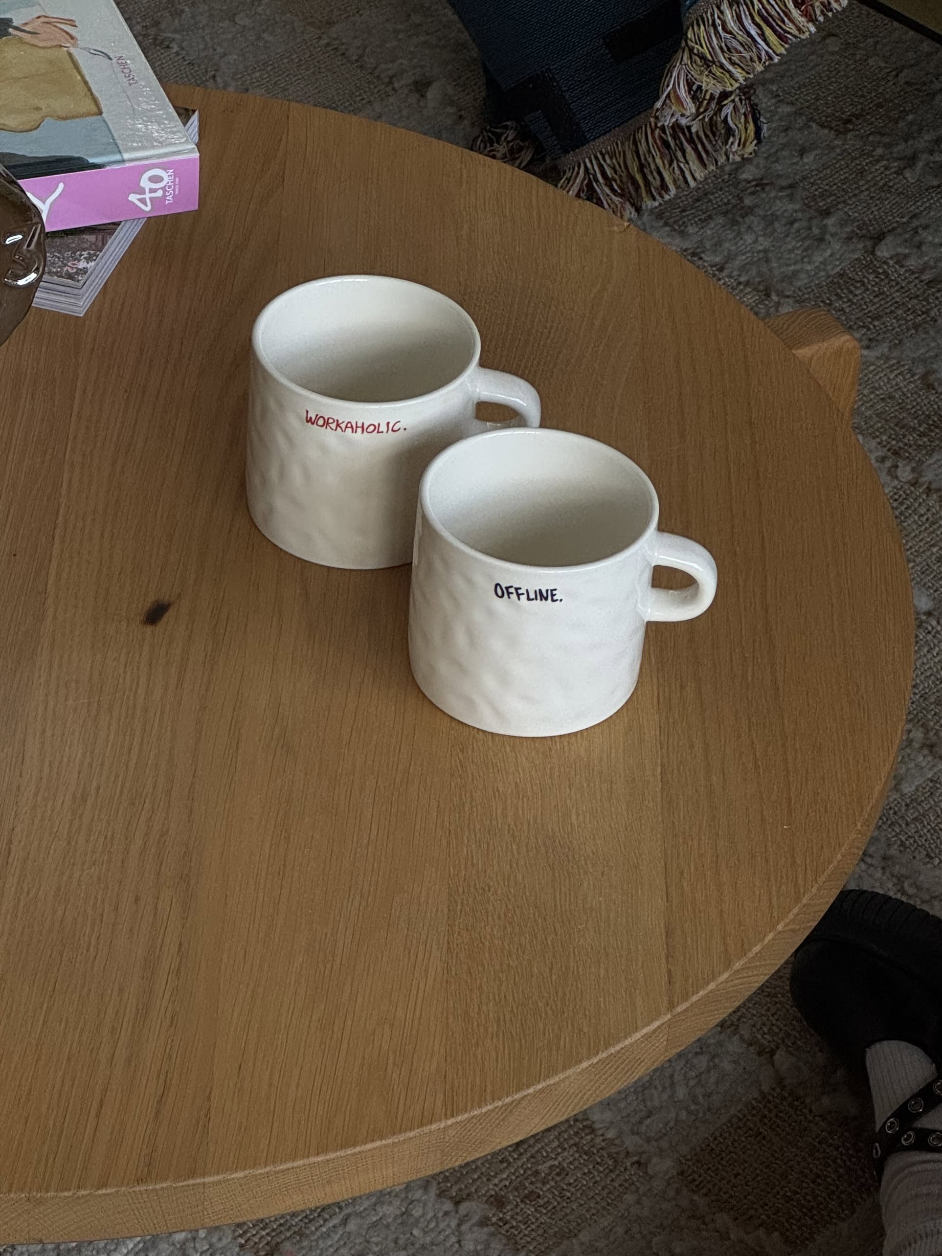 Anna + Nina All About Balance Mug, Set of 2 - Multicolour
