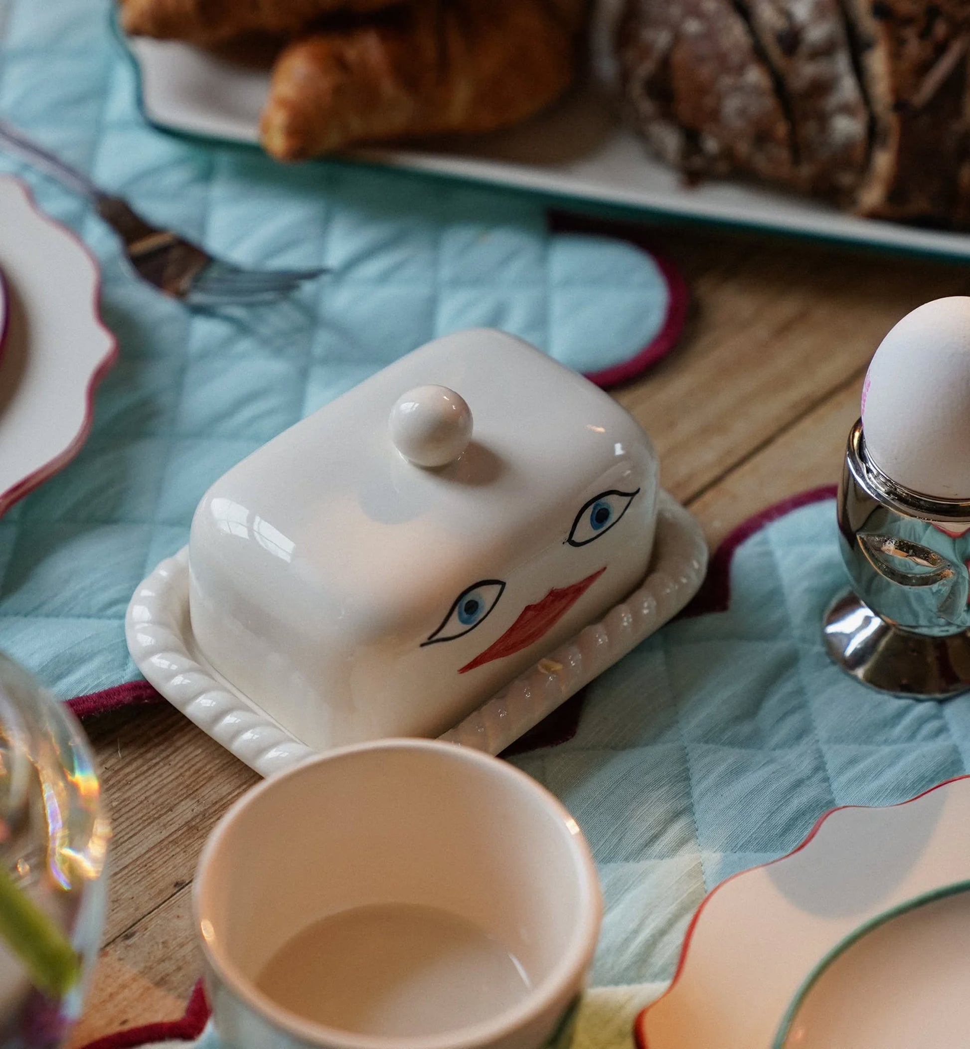 Anna + Nina Artistry Butter Dish Multicolour