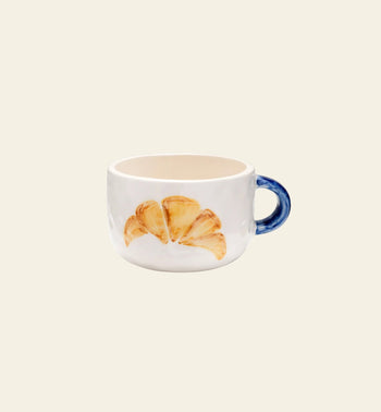 Anna + Nina Croissant Cappuccino Mug