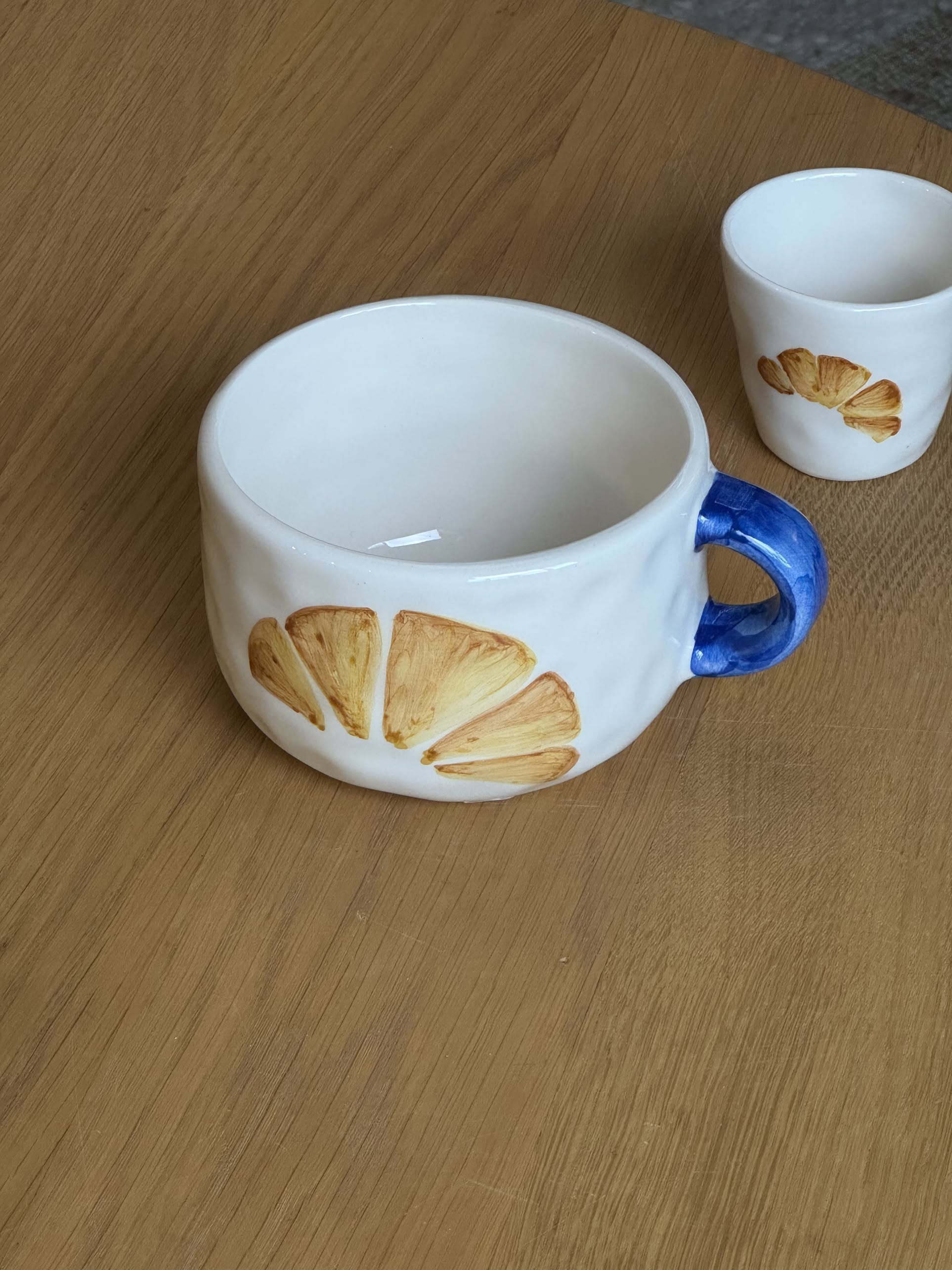 Anna + Nina Croissant Cappuccino Mug