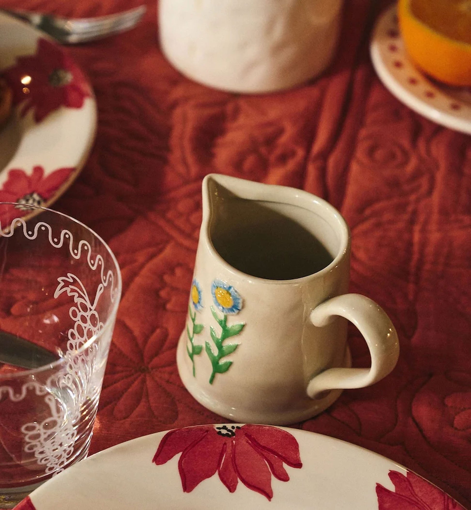 Anna + Nina Daisy Dew Milk Jug