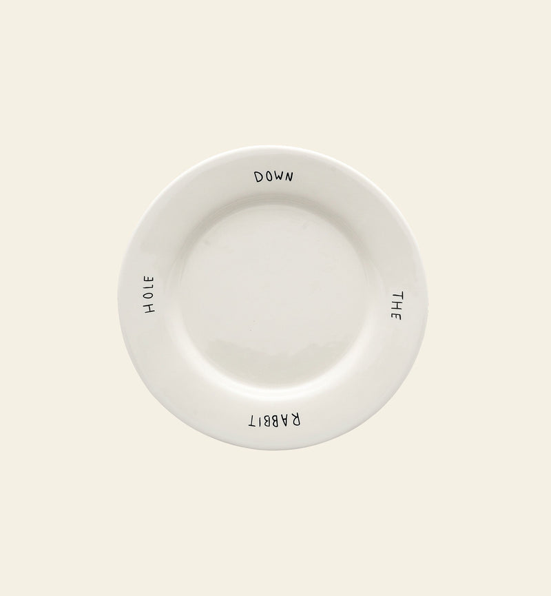 Anna + Nina Down The Rabbit Hole Breakfast Plate