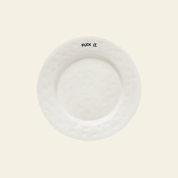 Anna + Nina Fuck It Breakfast Plate White