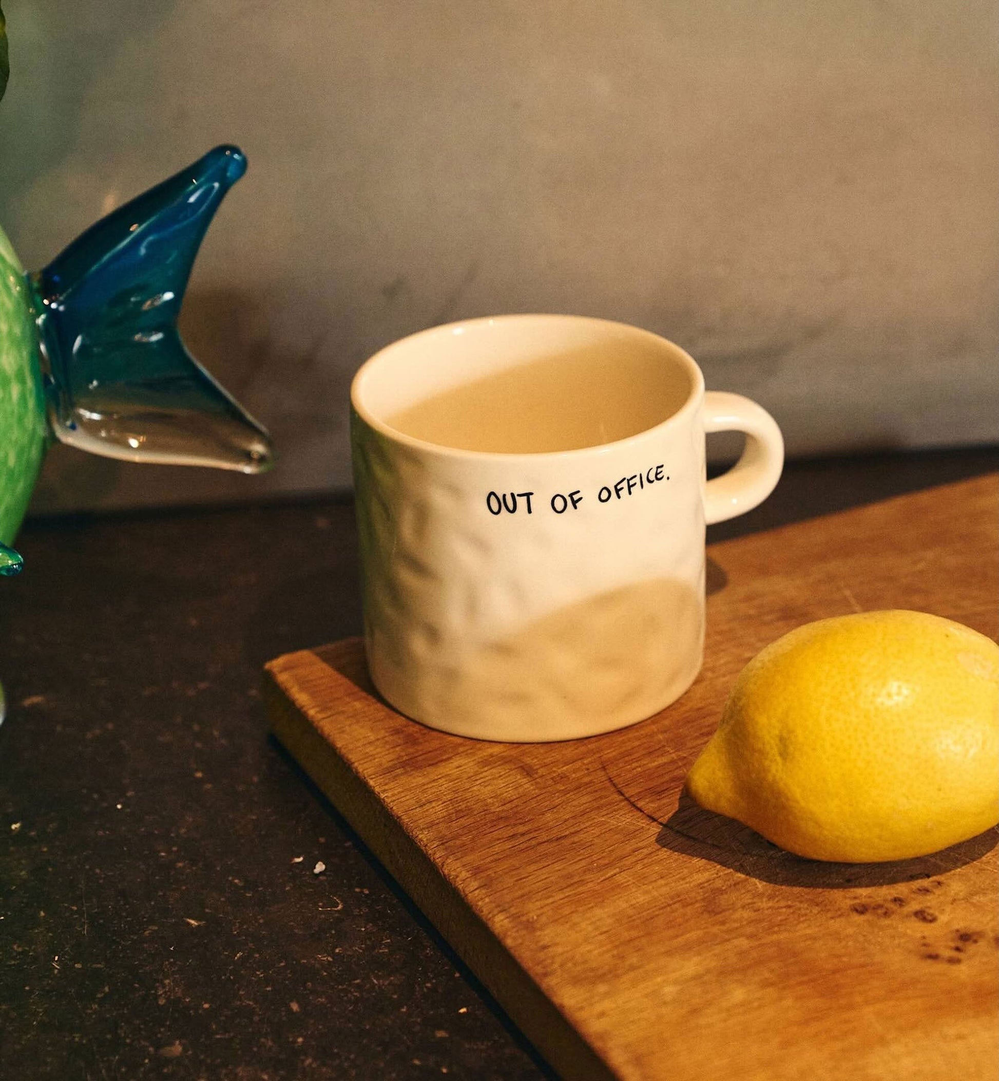 Anna + Nina Out of Office Mug White